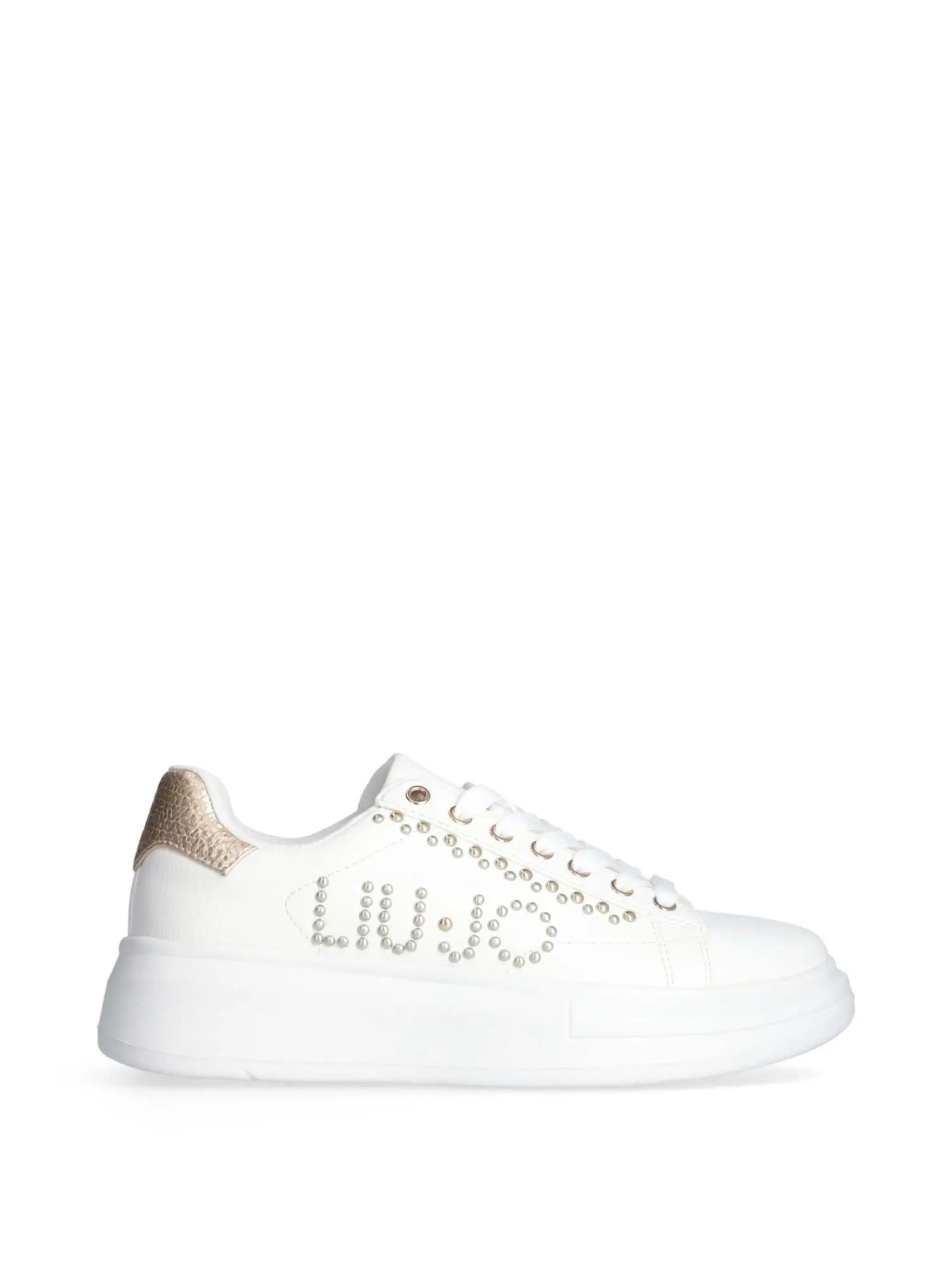 SNEAKERS DONNA - LIU-JO - 4F4755EX096 - BIANCO/ORO, 35