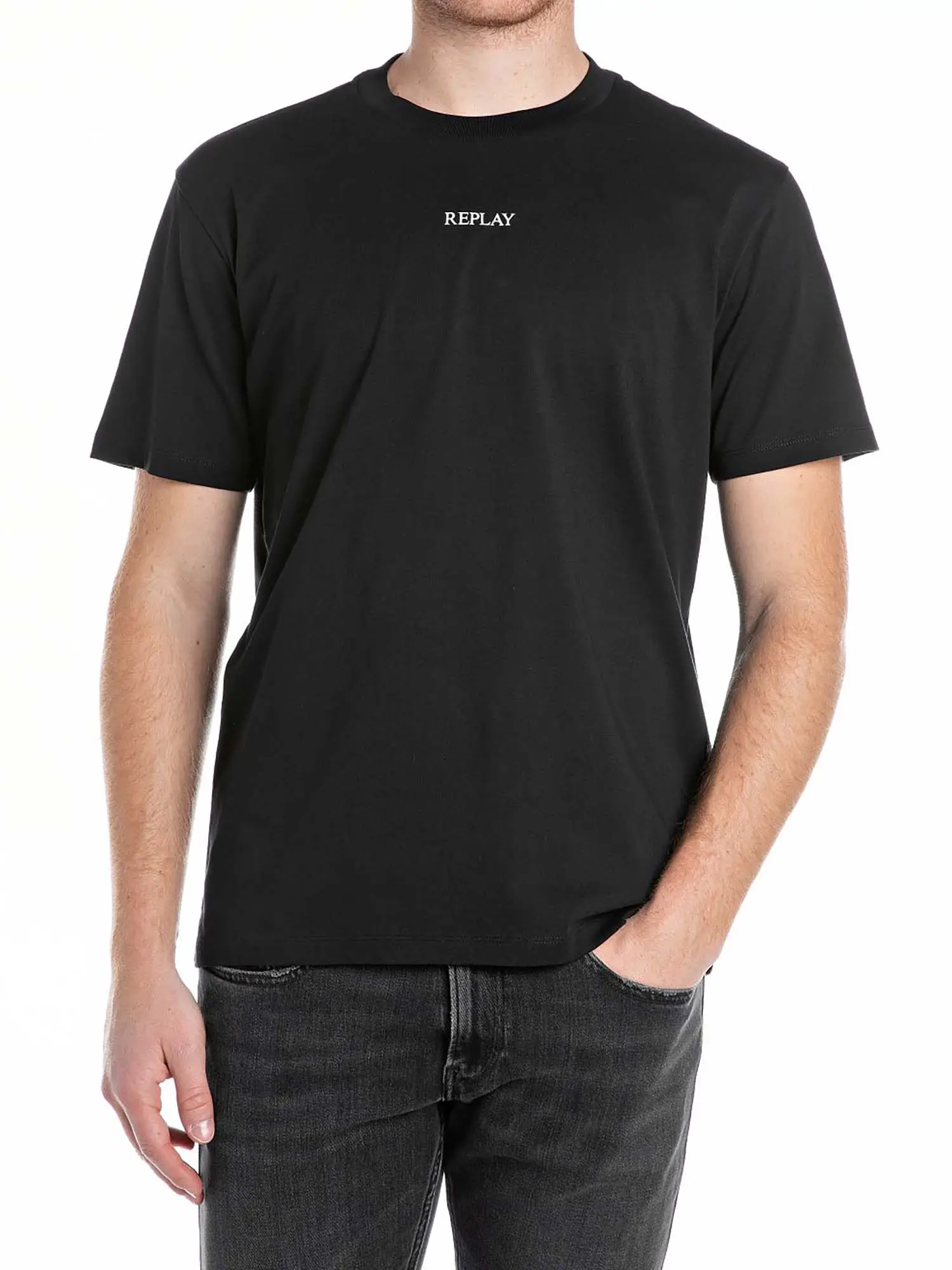 T-SHIRT UOMO - REPLAY - M3098 .000.2660 - NERO, XL