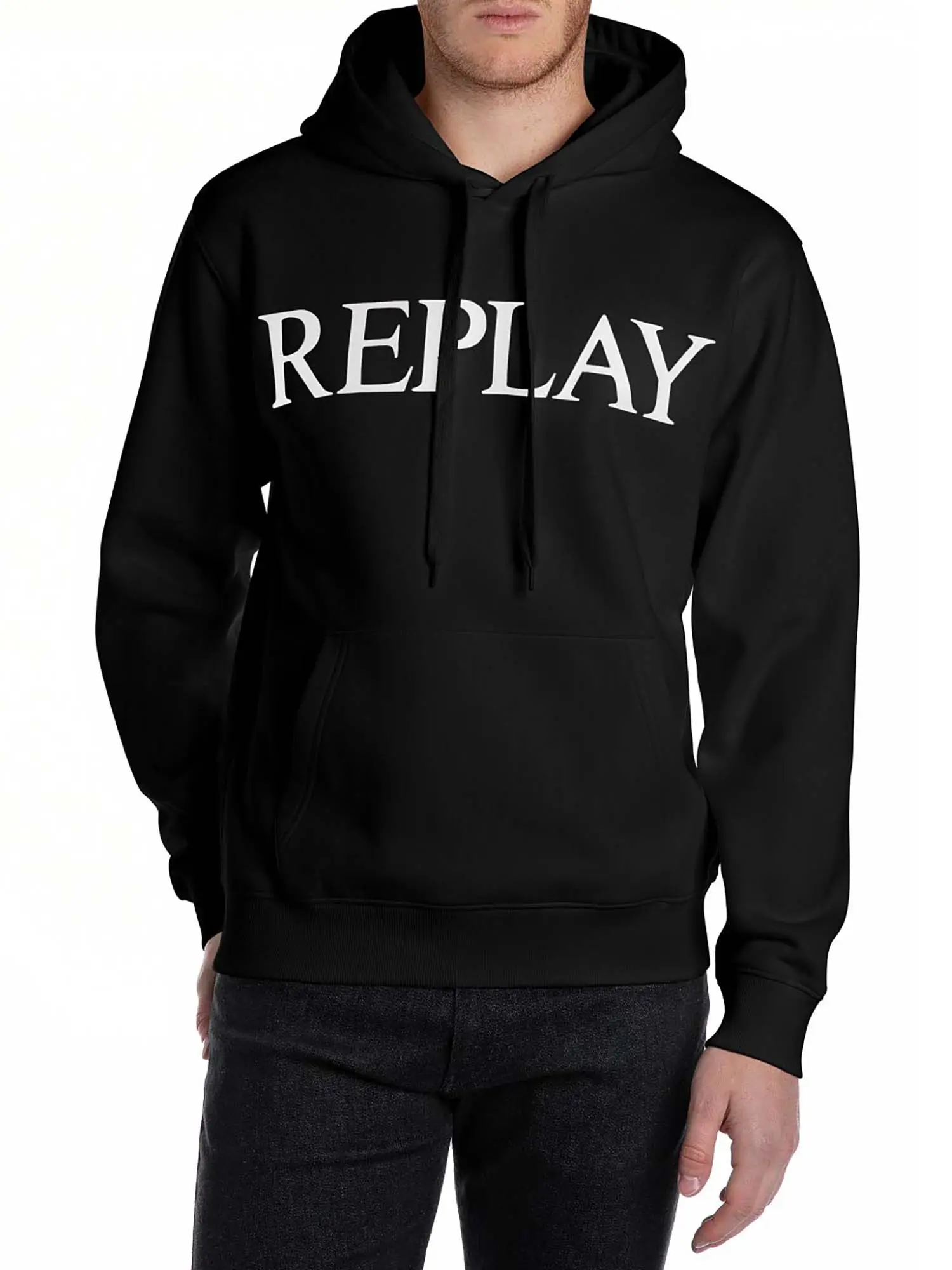 FELPA UOMO - REPLAY - M3104 .000.23832 - NERO, L