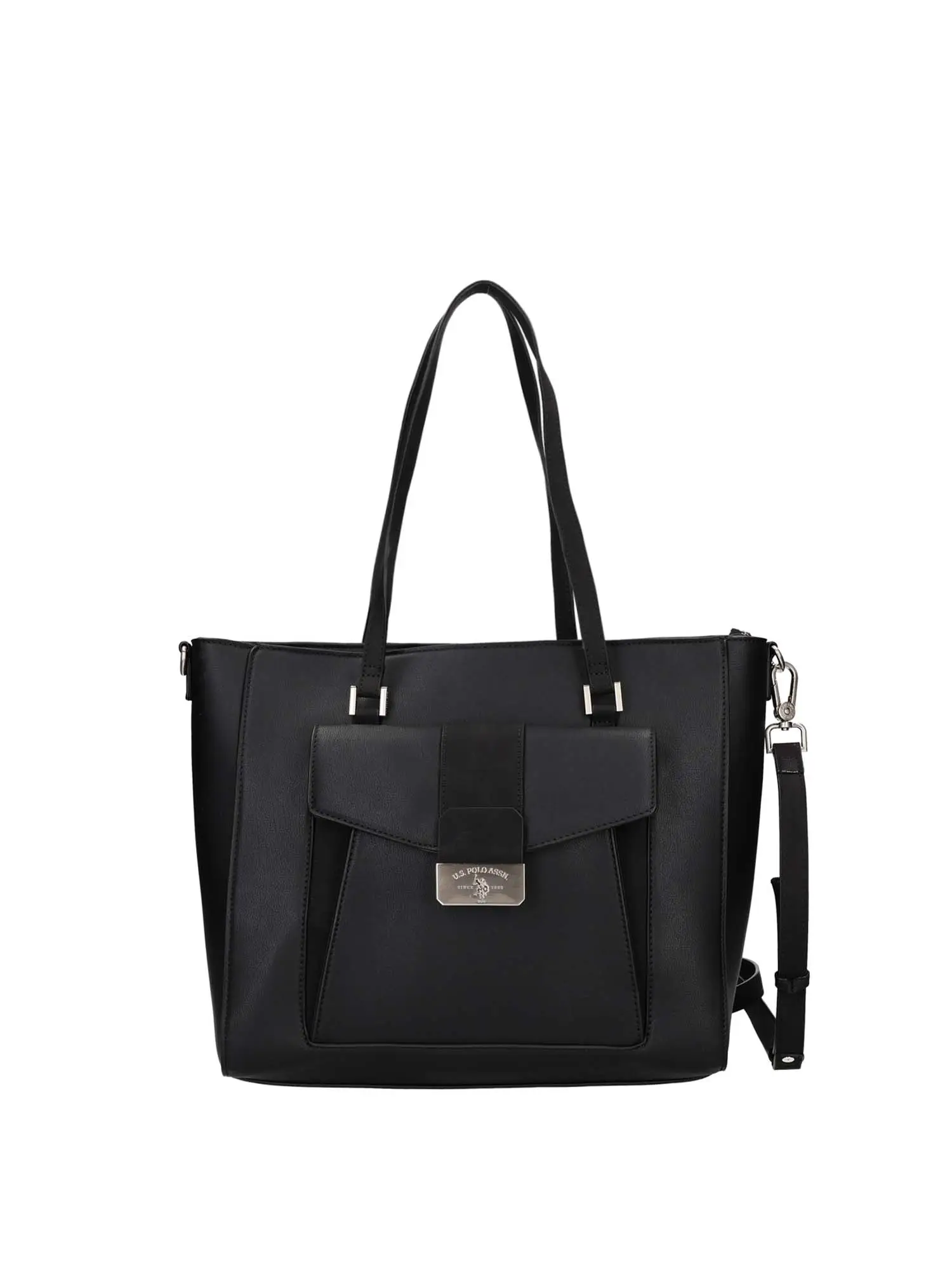 BORSA A SPALLA DONNA - US POLO ASSN. - BIUR08422WVP - NERO, UNICA