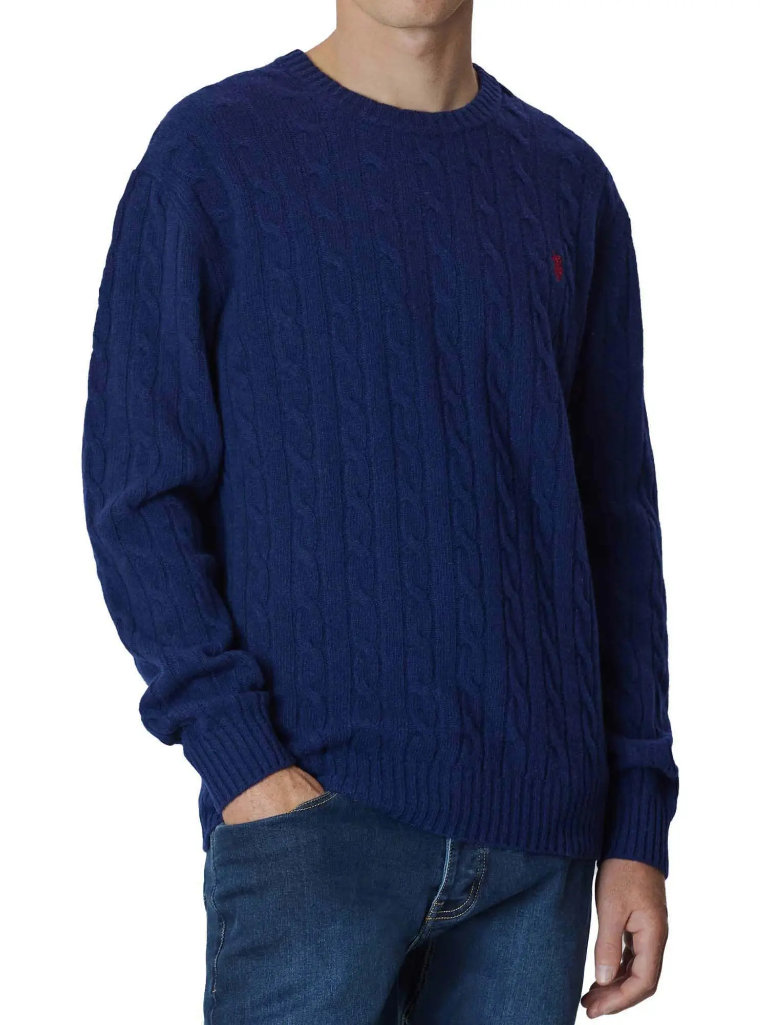 MAGLIONE UOMO - US POLO ASSN. - US40173005 - BLU SCURO, L