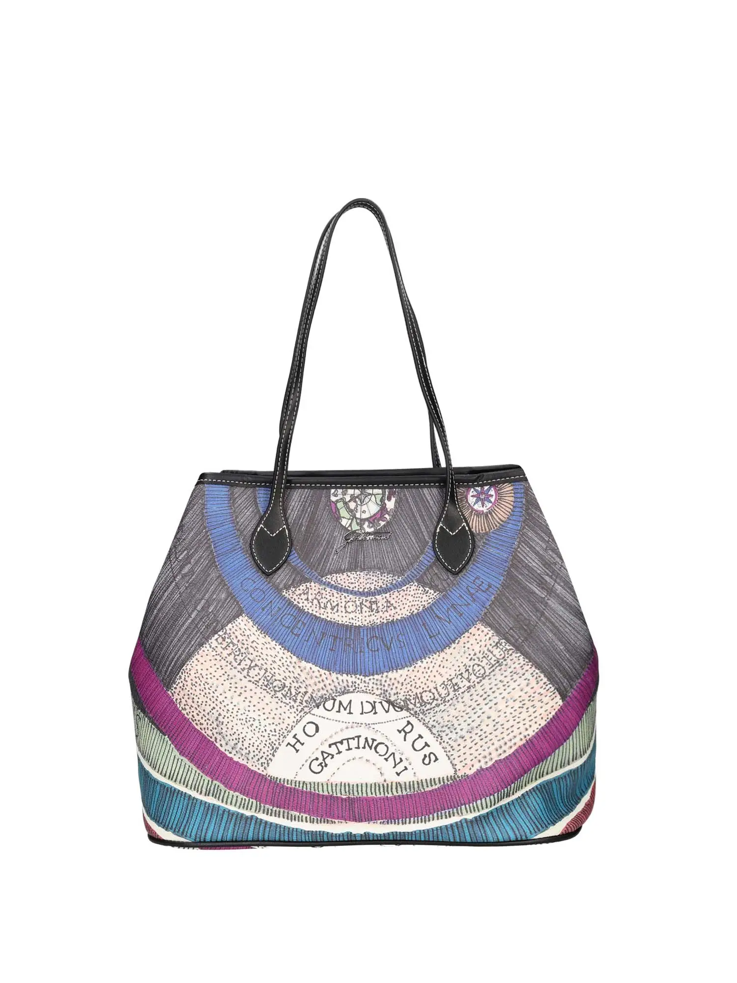 BORSA A SPALLA DONNA - GATTINONI - BIGPL6434WPQ - BLU/NERO, UNICA