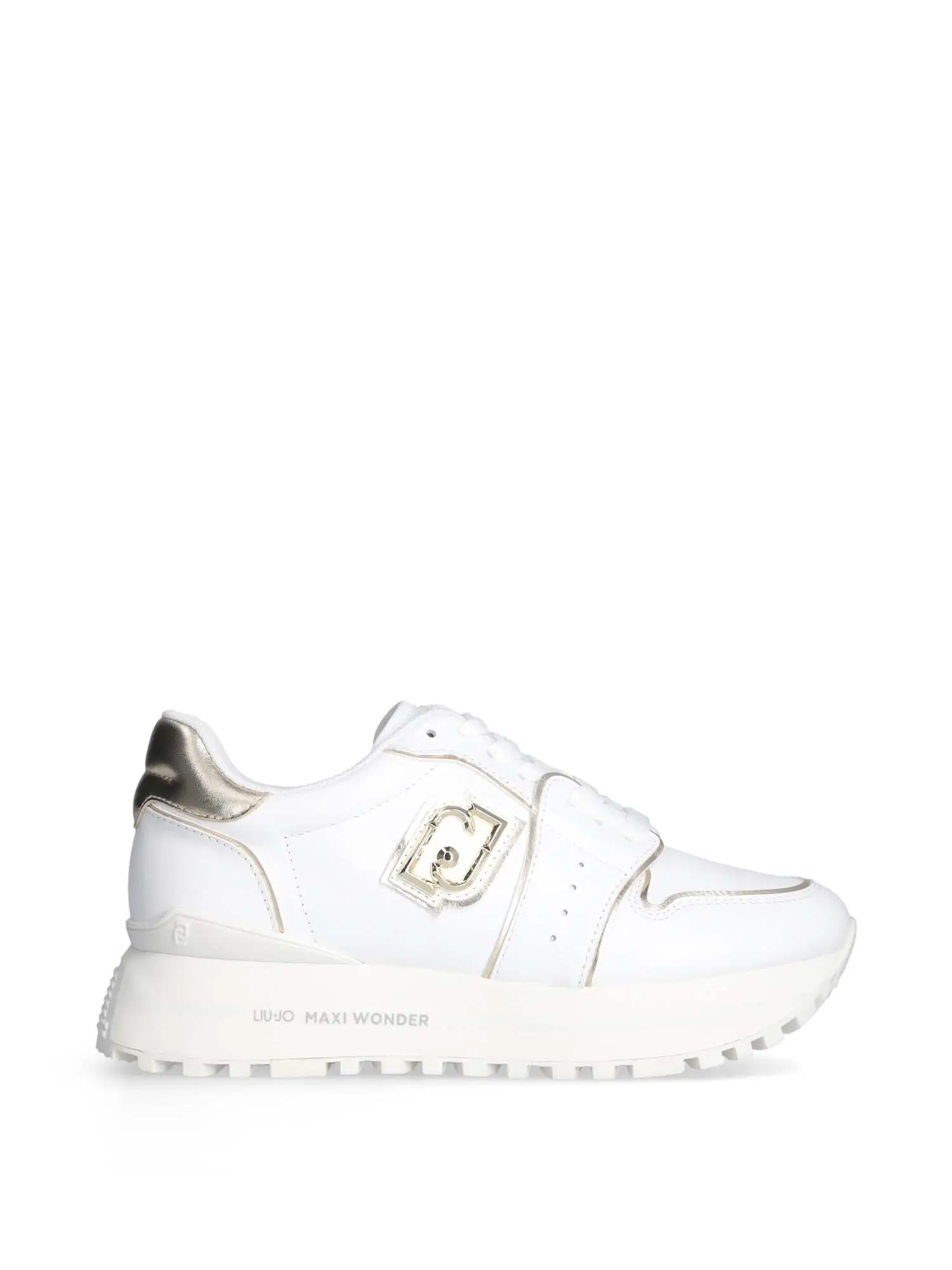 SNEAKERS DONNA - LIU-JO - BA5029PX179 - BIANCO/ORO, 38