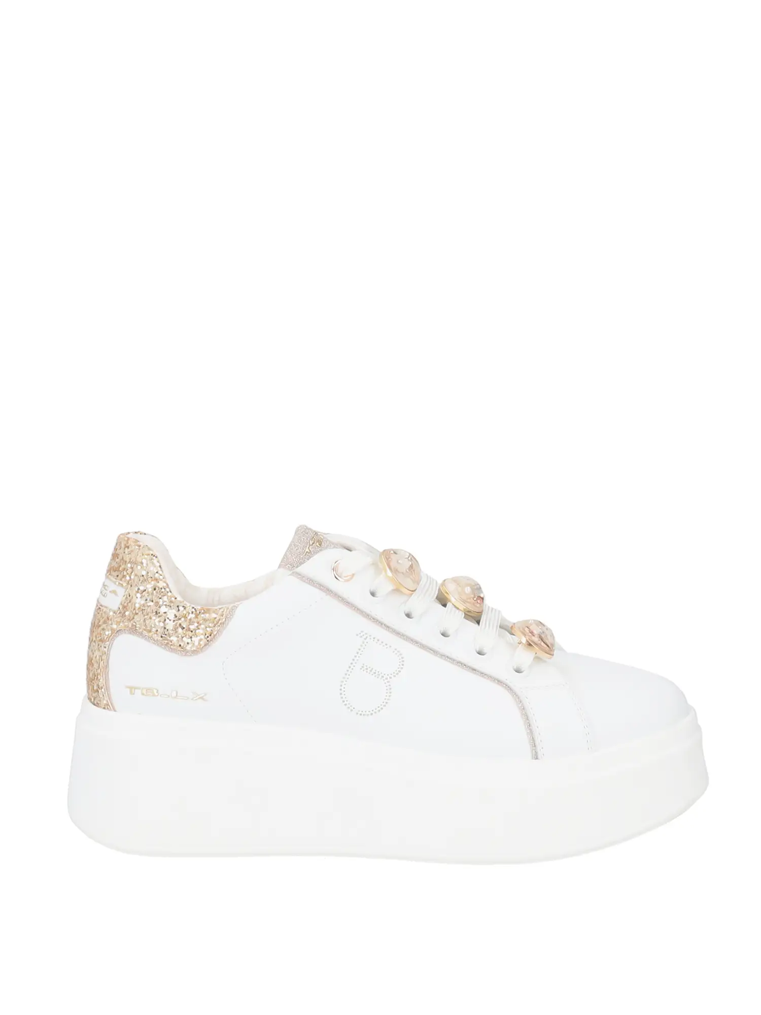 SNEAKERS DONNA - TOSCA BLU - SS2502S012 - BIANCO/ORO, 38