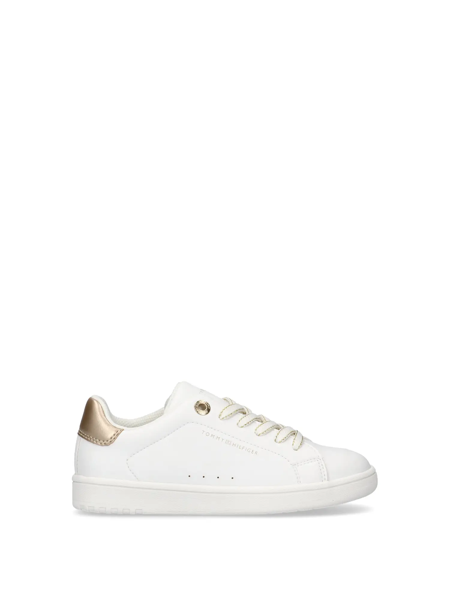 SNEAKERS RAGAZZA - TOMMY HILFIGER - T3A9-33736-1355 - BIANCO/ORO, 33