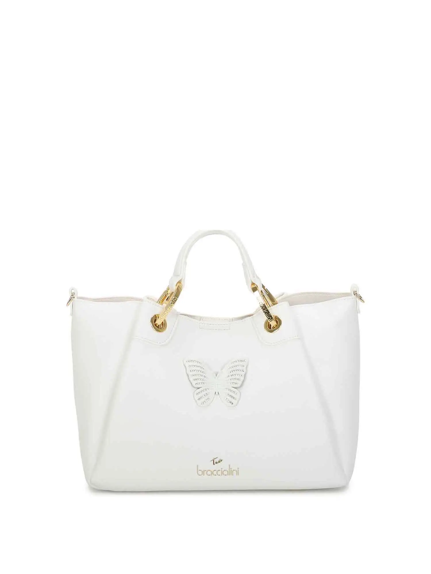 BORSA A MANO DONNA - BRACCIALINI - B18131-YY - BIANCO, UNICA