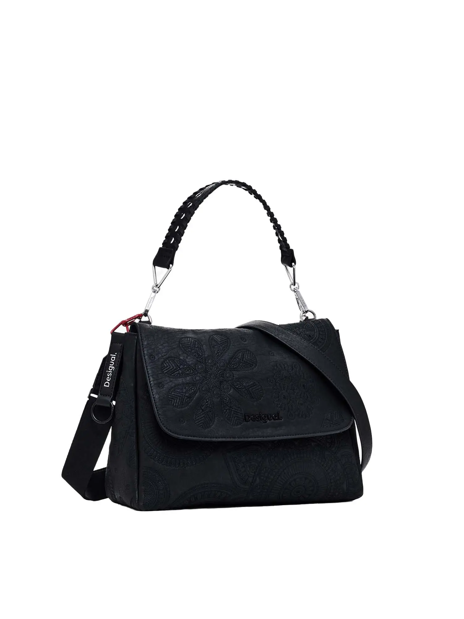 BORSA A SPALLA DONNA - DESIGUAL - 25SAXPA8 - NERO, UNICA