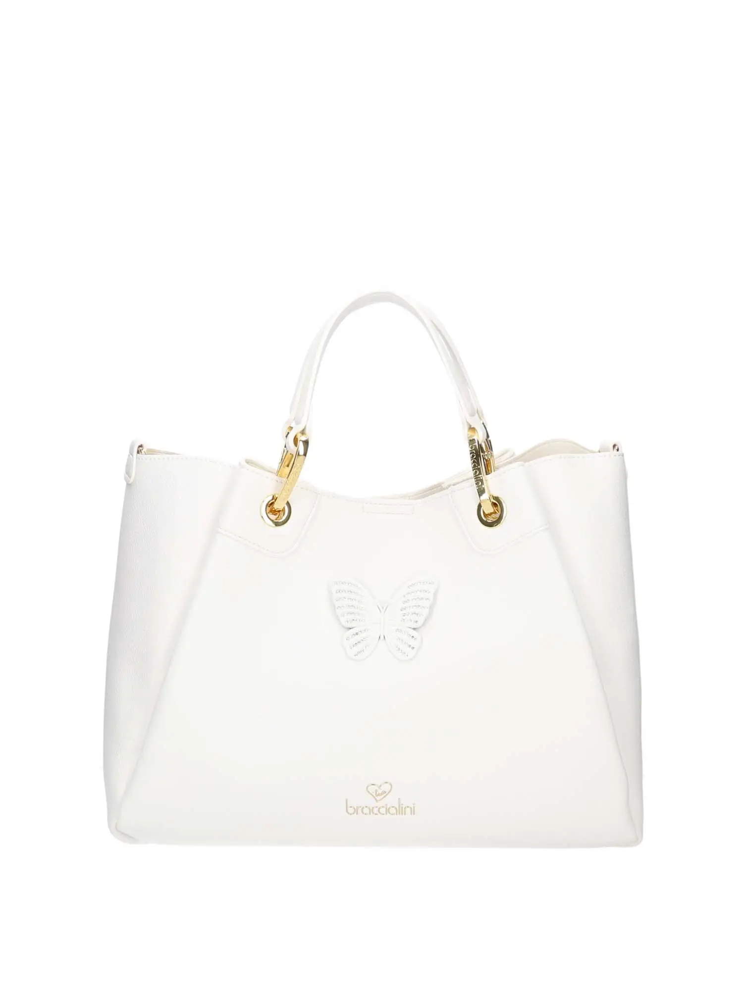 BORSA A MANO DONNA - BRACCIALINI - B18132-YY - BIANCO, UNICA