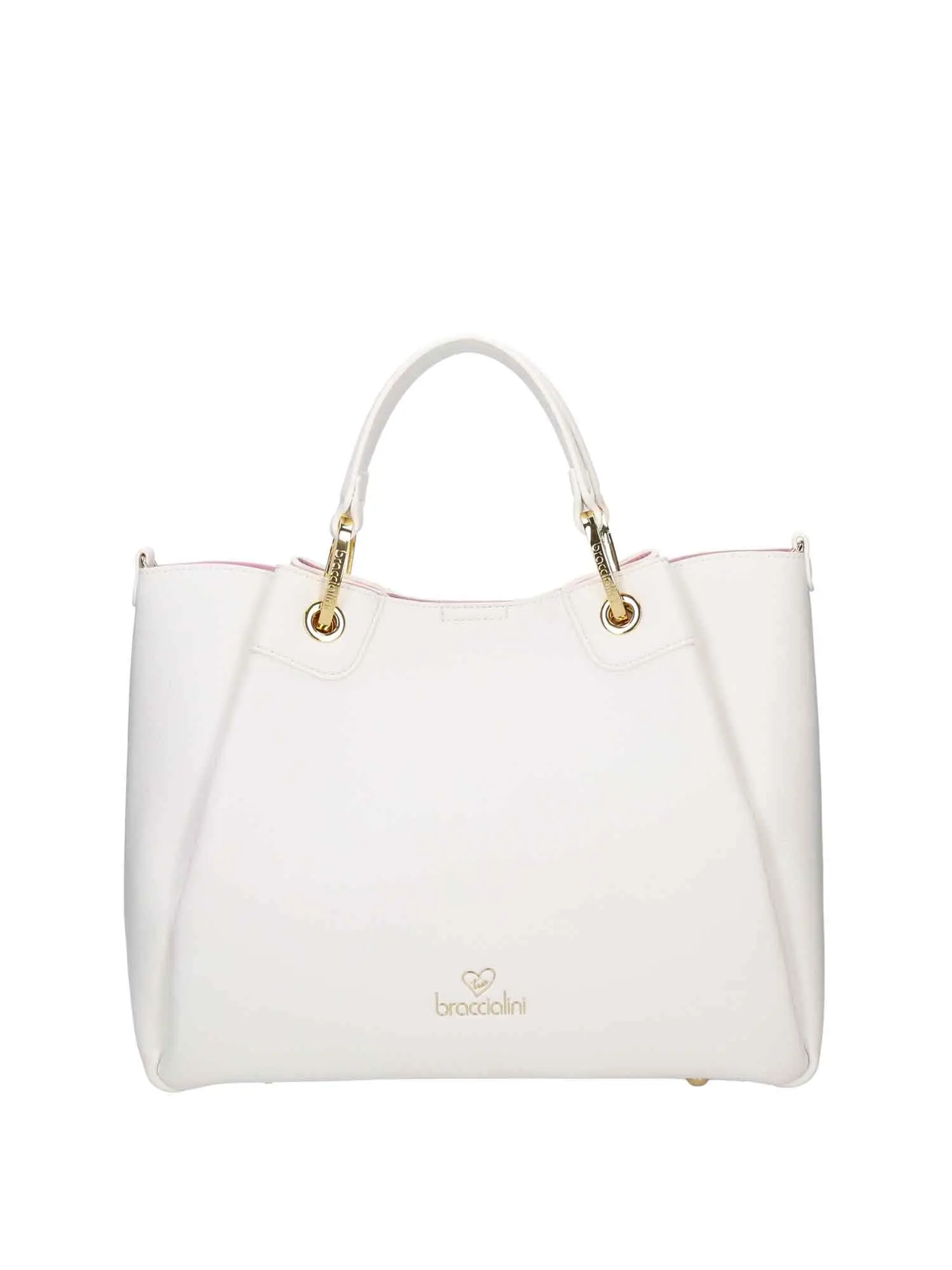 BORSA A MANO DONNA - BRACCIALINI - B18142-YY - BIANCO, UNICA