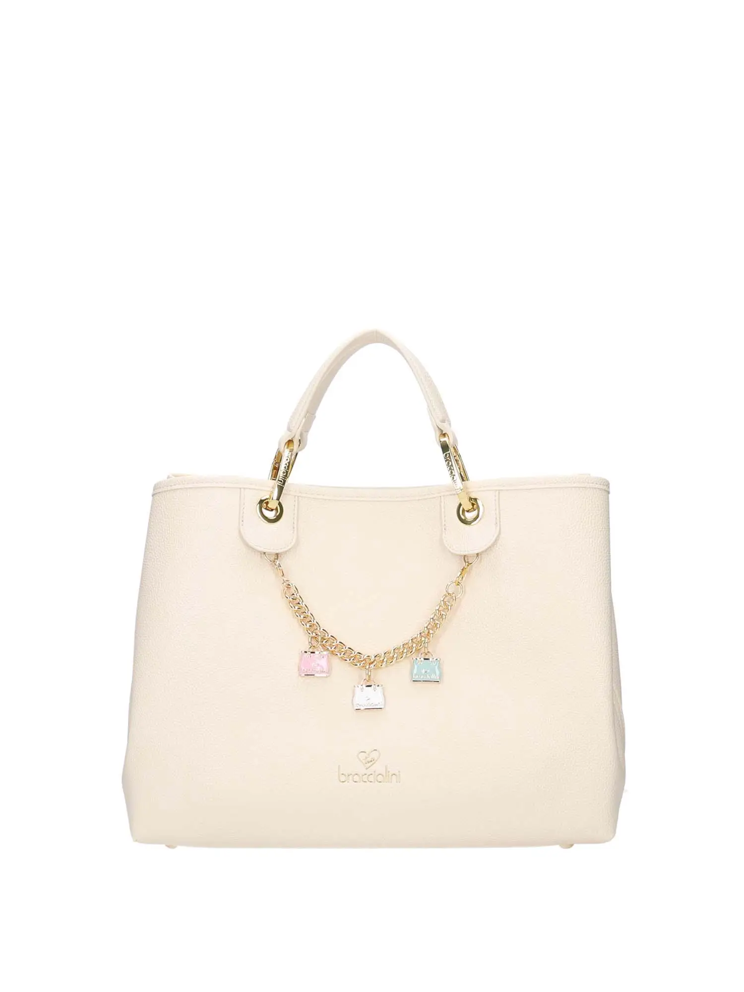 BORSA A MANO DONNA - BRACCIALINI - B18190-YY - BEIGE, UNICA