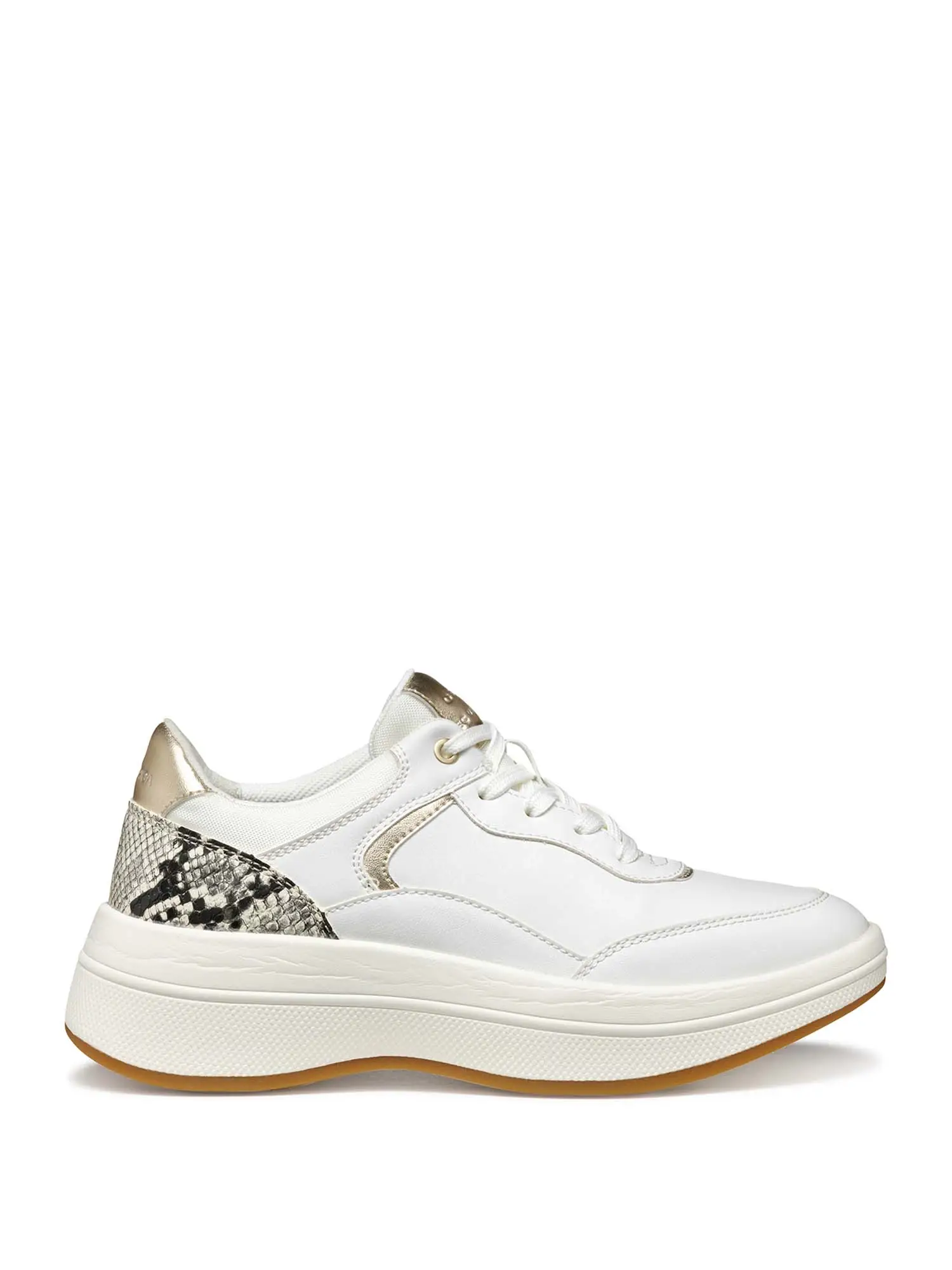 SNEAKERS DONNA - GEOX - D46WTB 0BCAR - BIANCO/BEIGE, 39