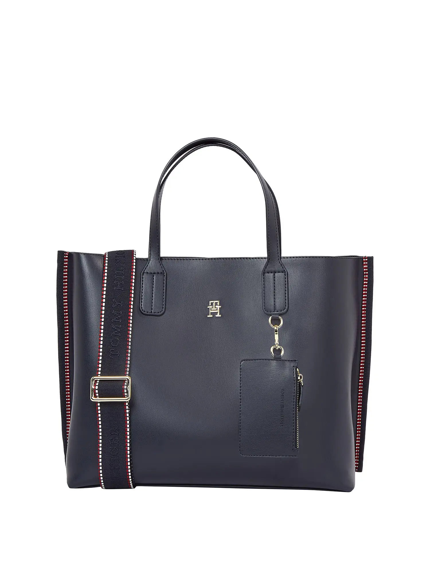 BORSA A MANO DONNA - TOMMY HILFIGER - AW0AW17334 - BLU, UNICA