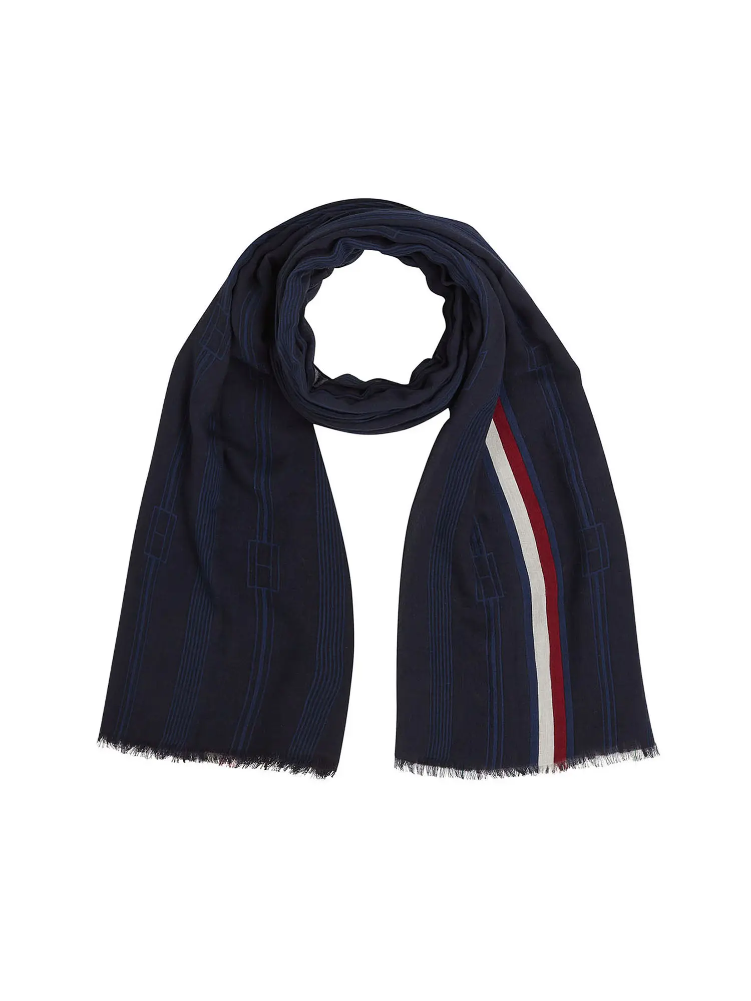 SCIARPA DONNA - TOMMY HILFIGER - AW0AW17345 - BLU, UNICA