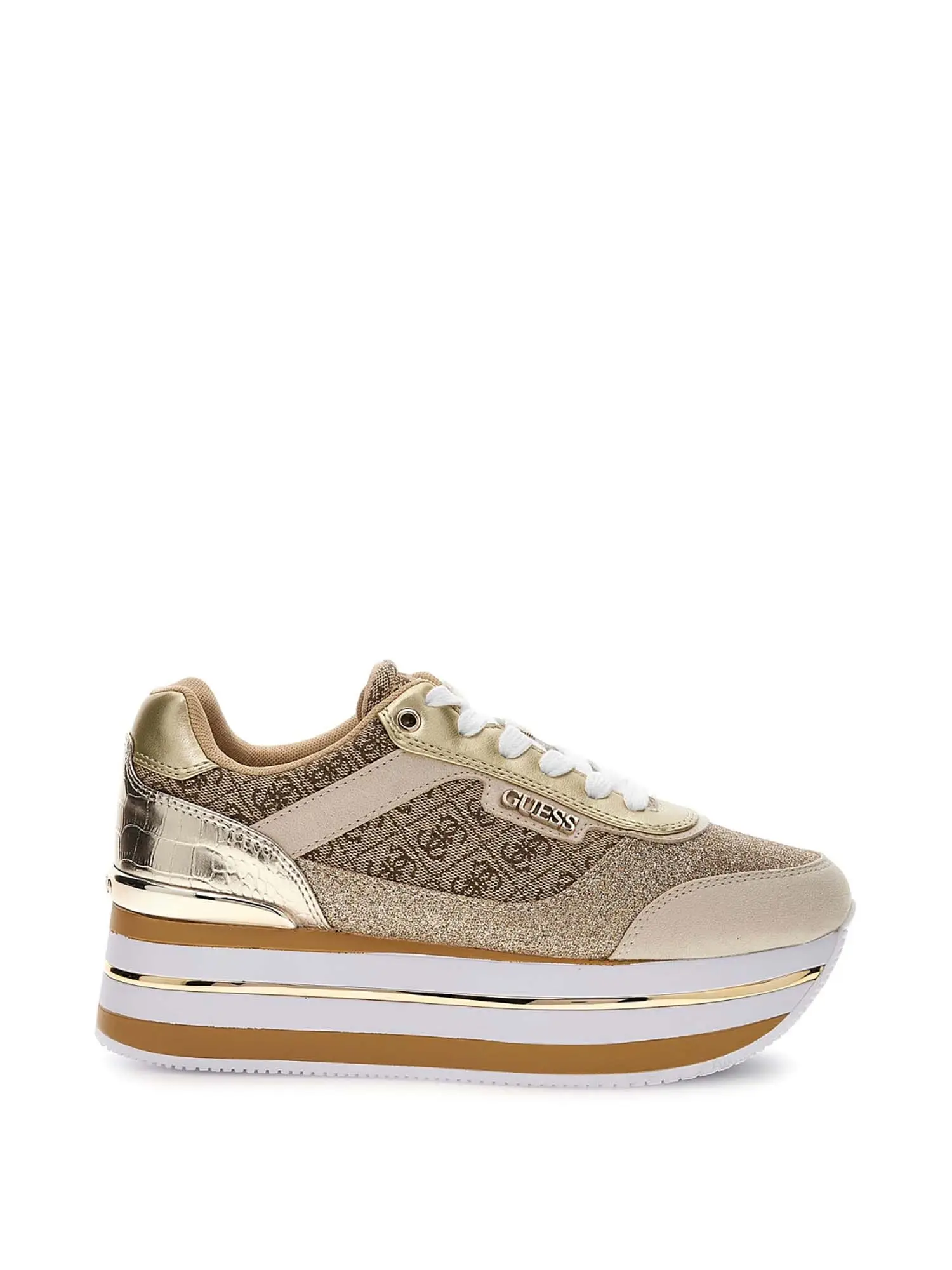 SNEAKERS DONNA - GUESS - FL5HNS FAL12 - BEIGE/MARRONE, 38