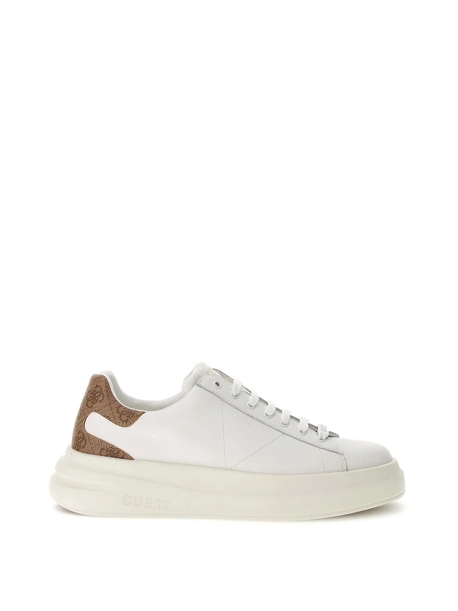 SNEAKERS UOMO - GUESS - FMPVIB LEA12 - BIANCO/BEIGE, 39