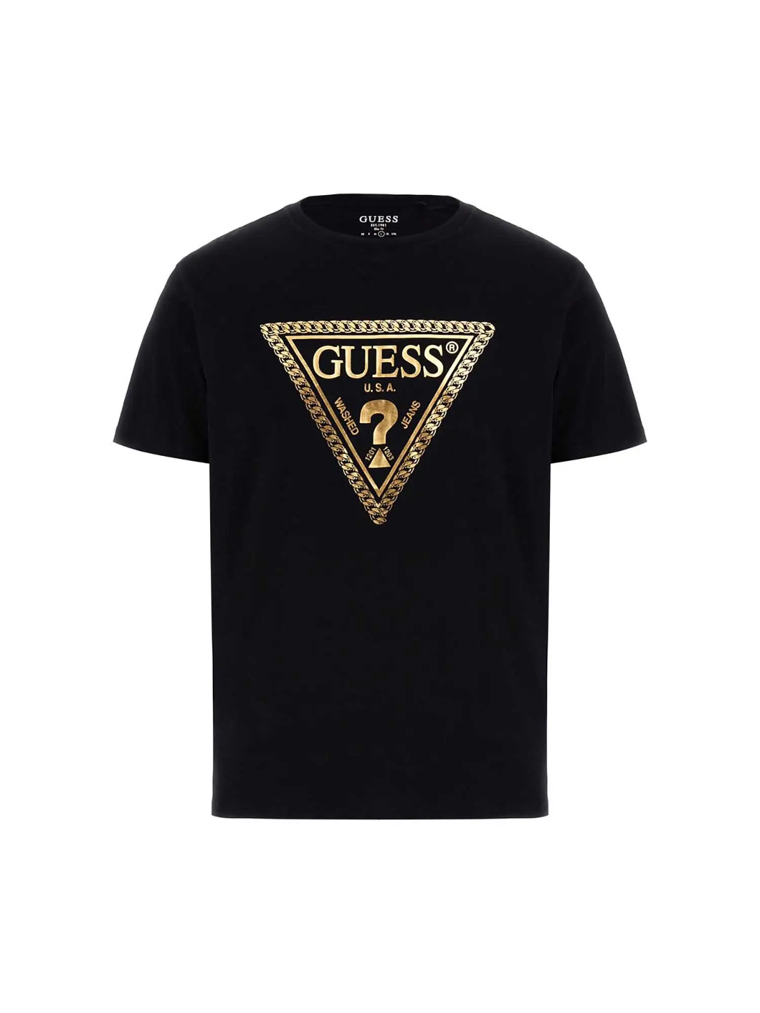 T-SHIRT UOMO - GUESS APPAREL - M5RI49 K9RM1 - NERO, L