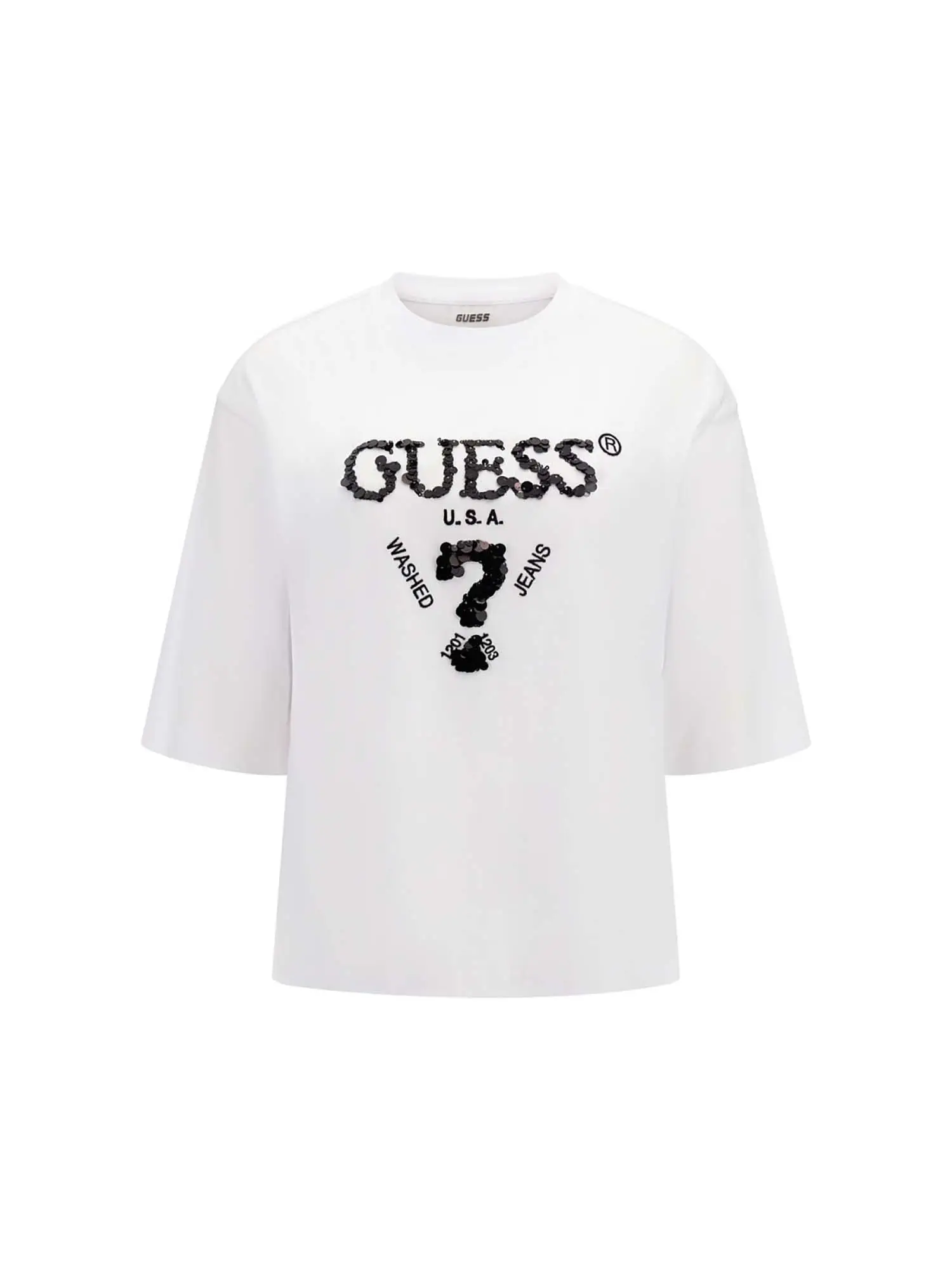 T-SHIRT DONNA - GUESS ATHLEISURE - V4YI06 I3Z14 - BIANCO, M