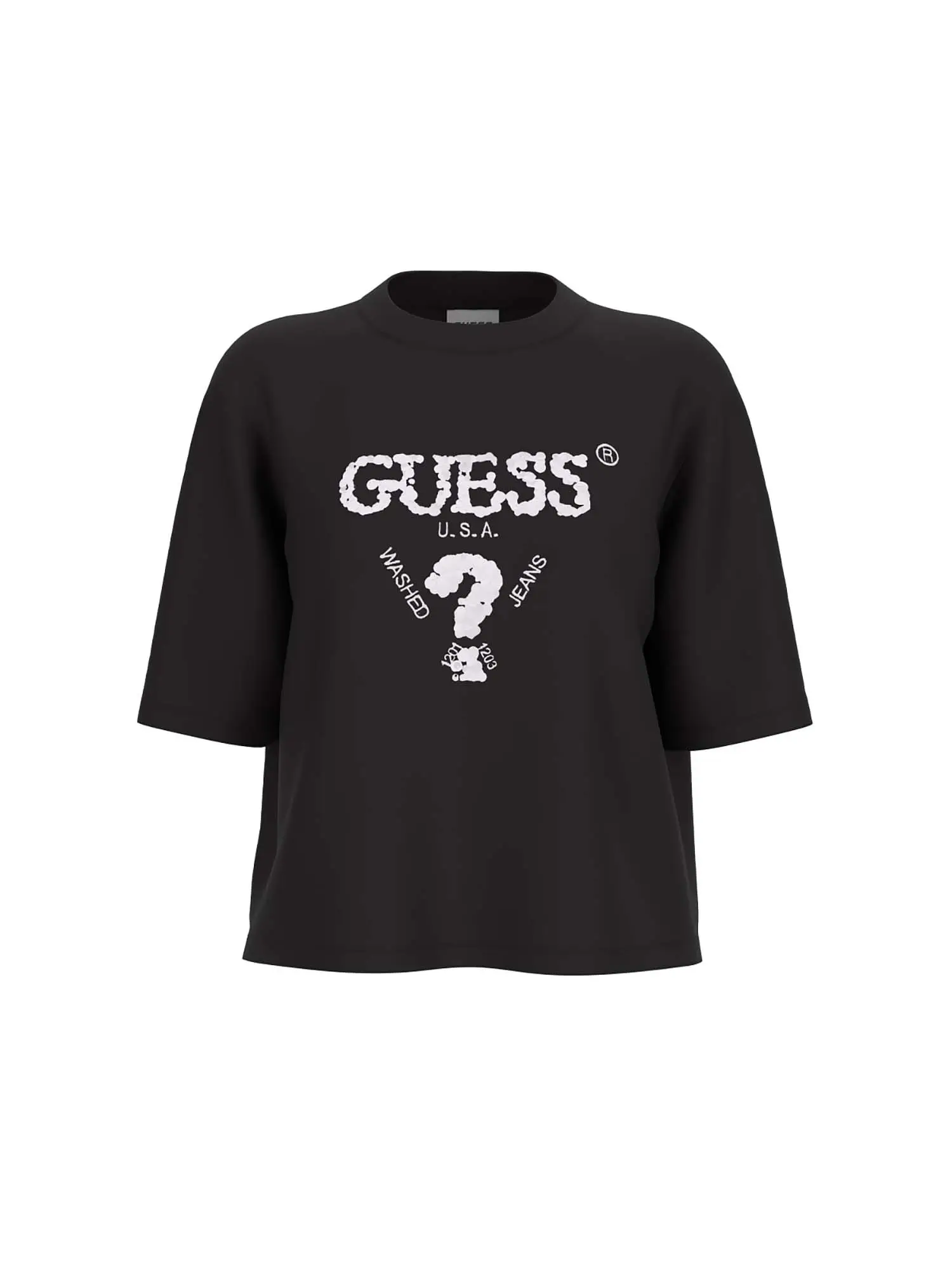 T-SHIRT DONNA - GUESS ATHLEISURE - V4YI06 I3Z14 - NERO, L