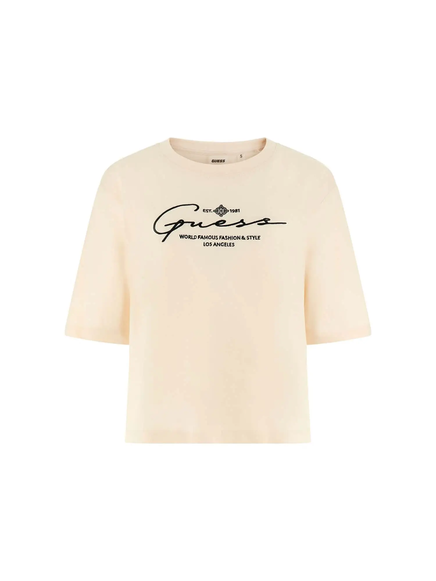 T-SHIRT DONNA - GUESS ATHLEISURE - V5RI12 I3Z14 - CREMA, M