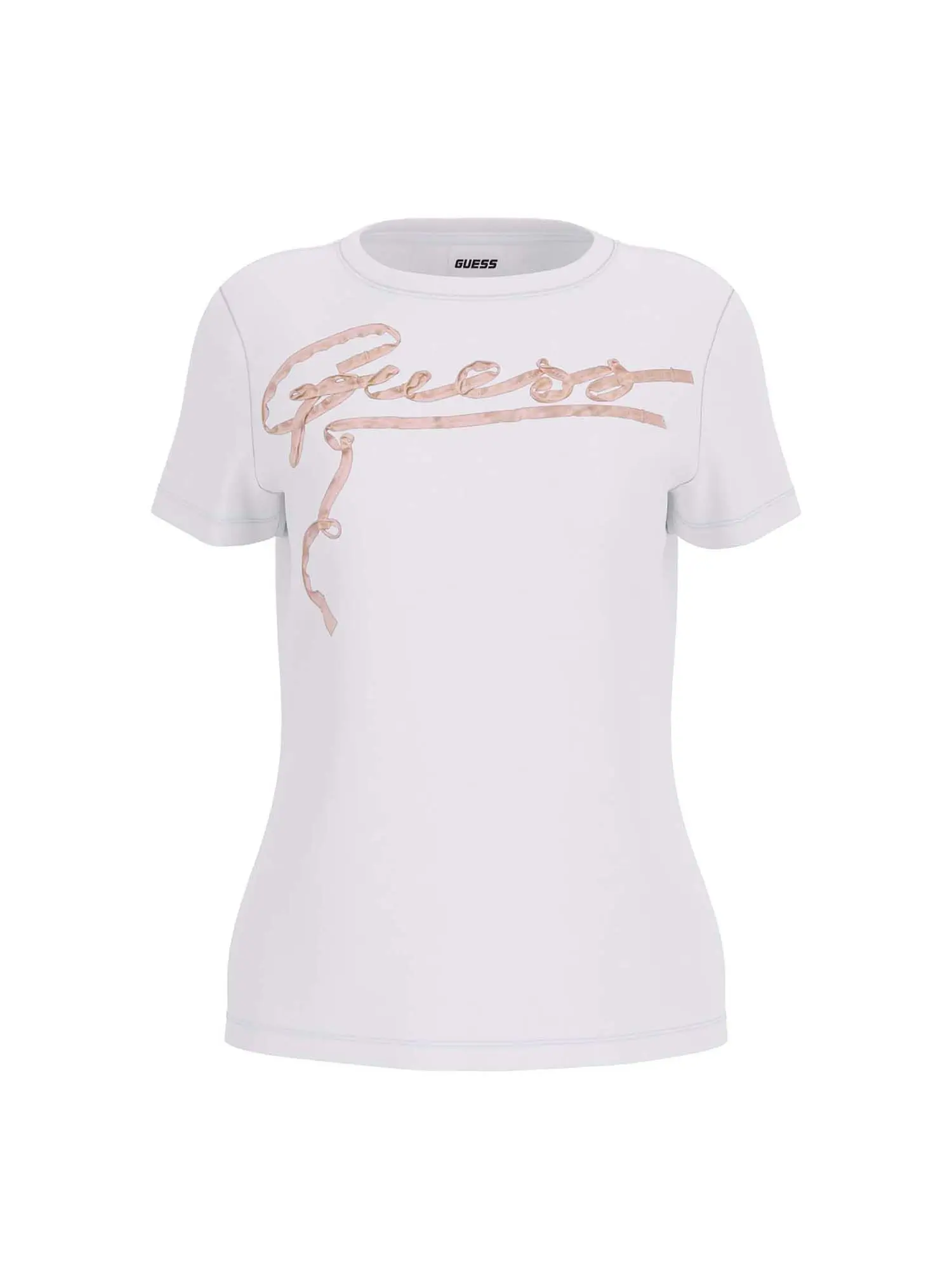 T-SHIRT DONNA - GUESS ATHLEISURE - V5RI15 I3Z14 - BIANCO, L