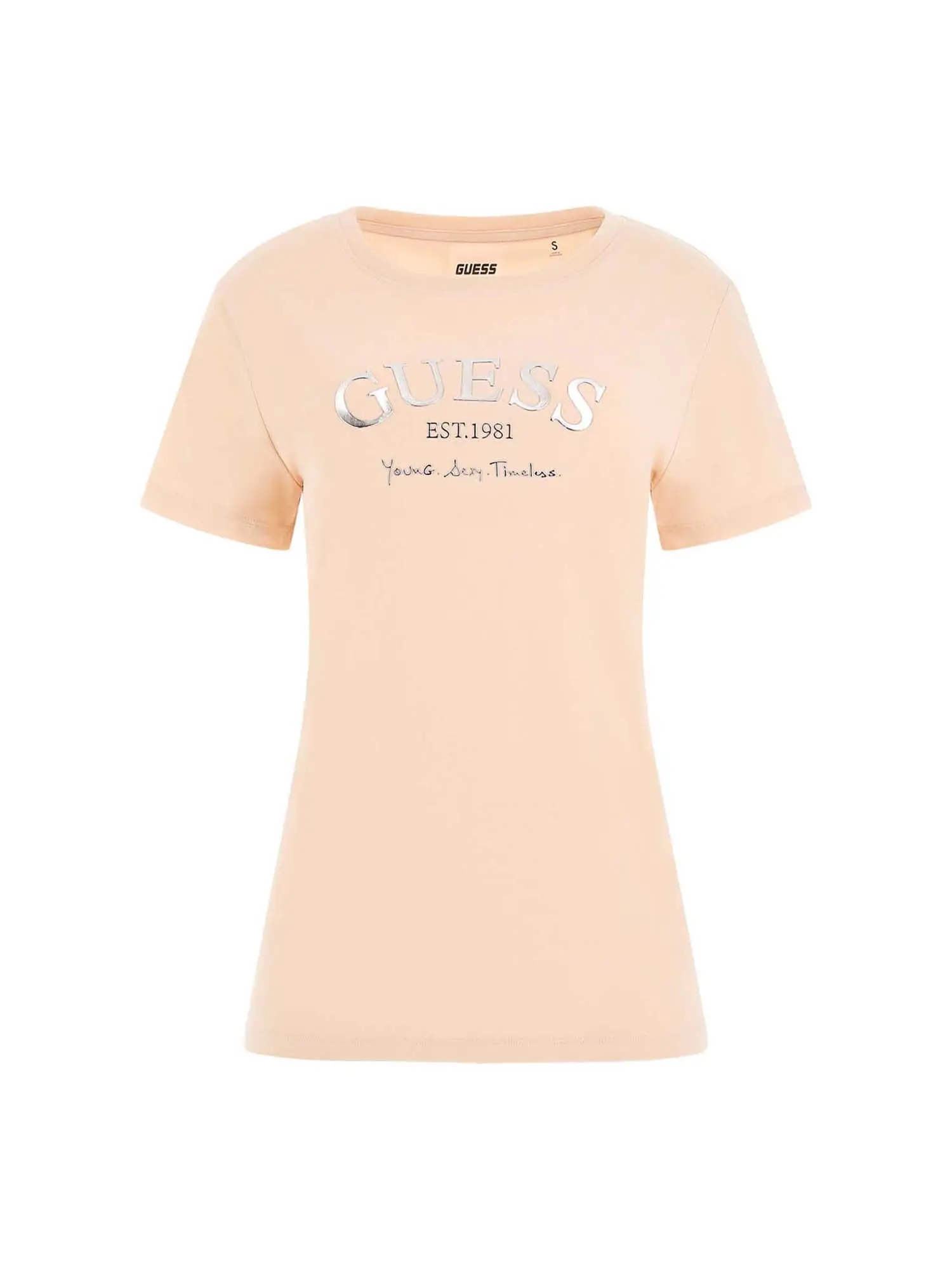 T-SHIRT DONNA - GUESS ATHLEISURE - V5RI16 J1314 - PIETRA, S