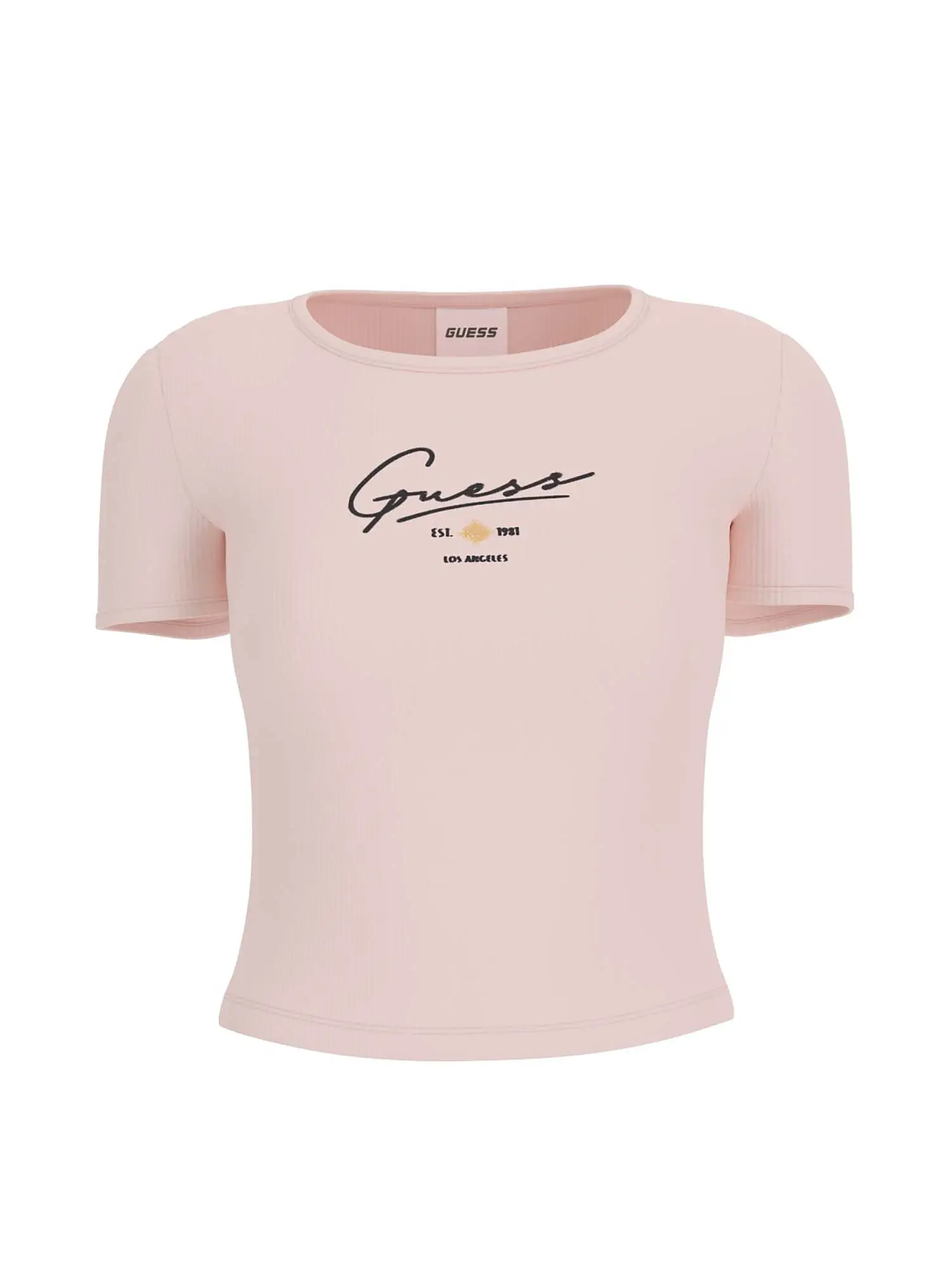 T-SHIRT DONNA - GUESS ATHLEISURE - V5RP00 KBCO2 - CREMA, M