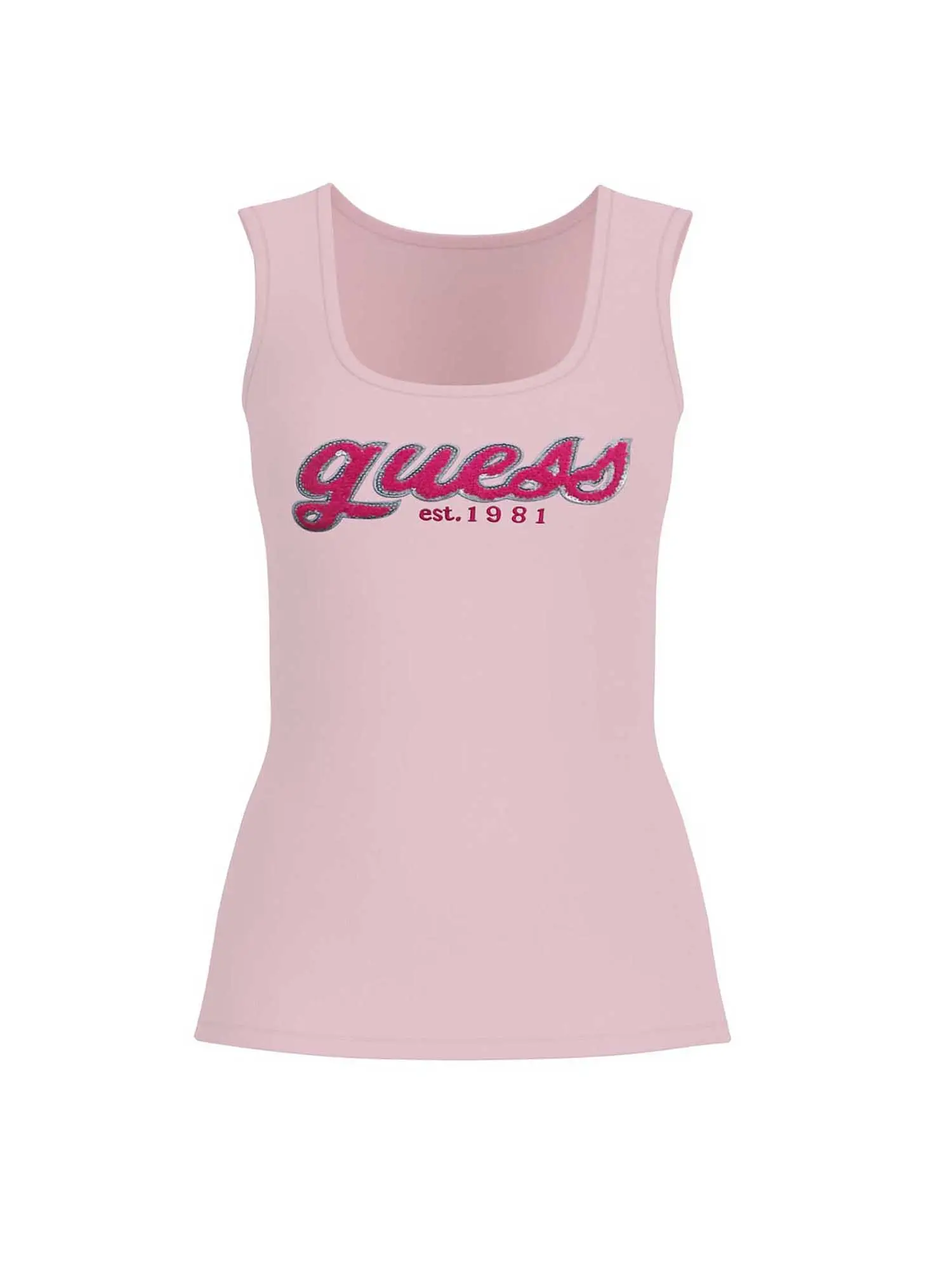 CANOTTA DONNA - GUESS APPAREL - W5RP03 KA0H1 - ROSA, S