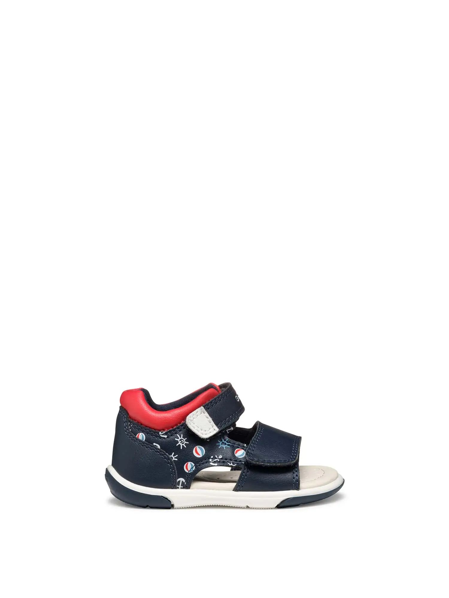 SANDALO BAMBINO - GEOX - B556EA 05404 - NAVY/ROSSO, 24