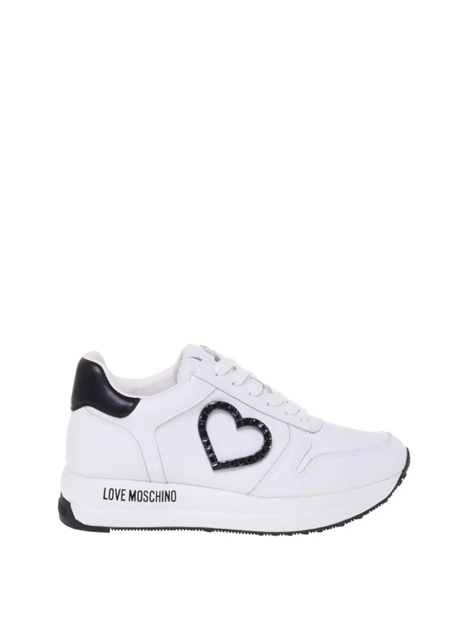 SNEAKERS DONNA - LOVE MOSCHINO - JA15094G1MIA1 - BIANCO/NERO, 37