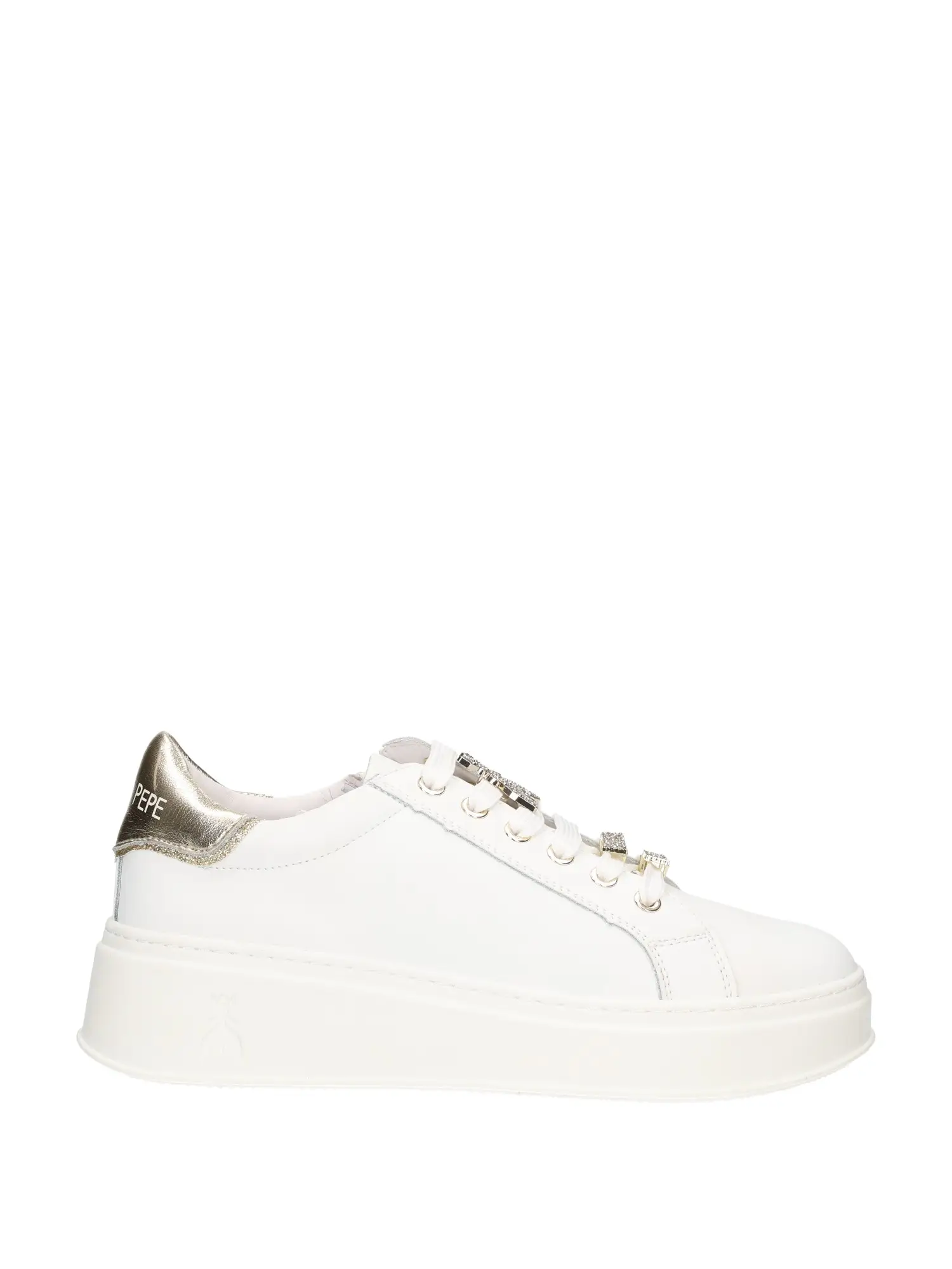 SNEAKERS DONNA - PATRIZIA PEPE - PPJ302 - BIANCO/PLATINO, 41