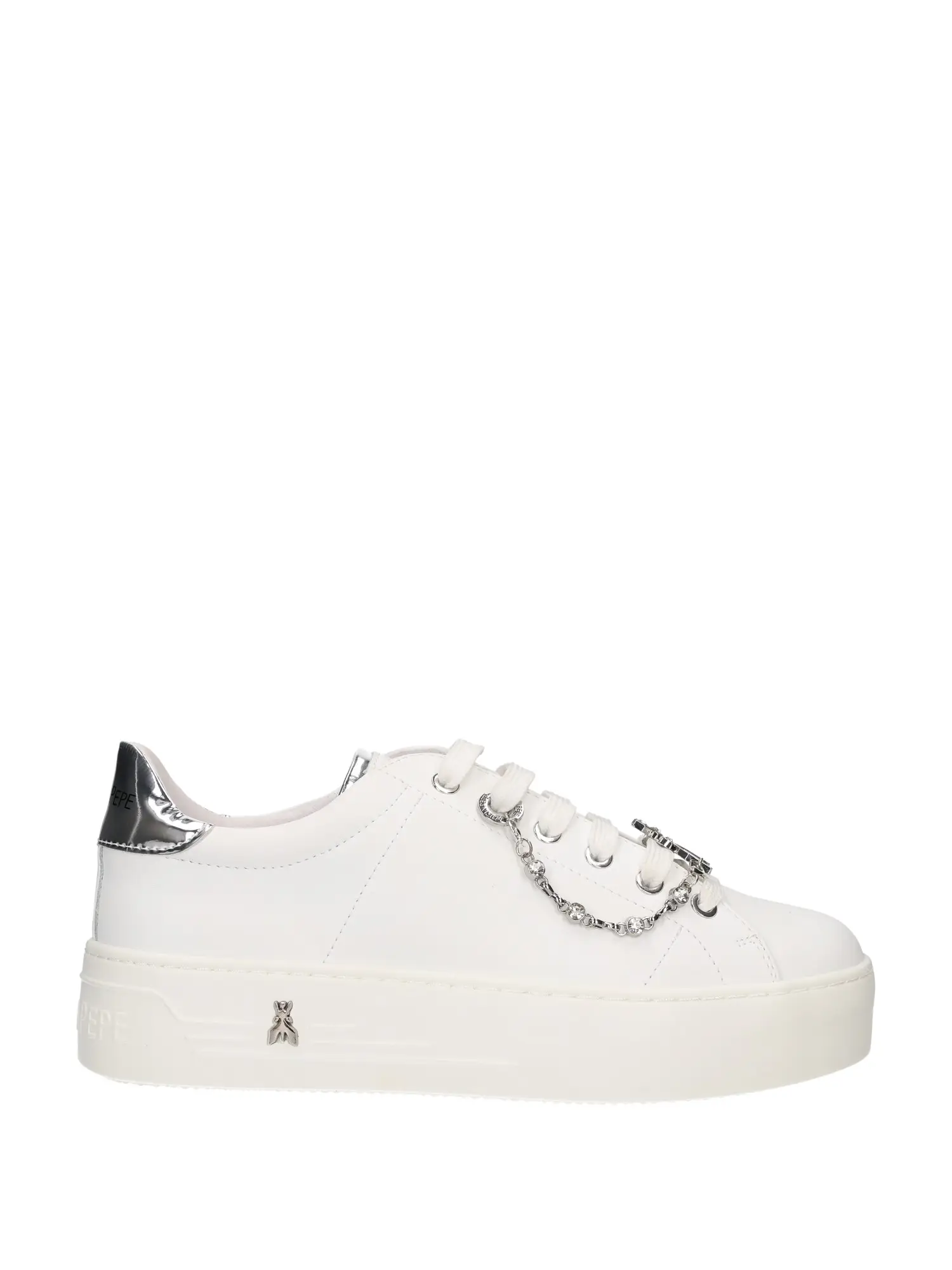 SNEAKERS DONNA - PATRIZIA PEPE - PPJ305 - BIANCO/ARGENTO, 40