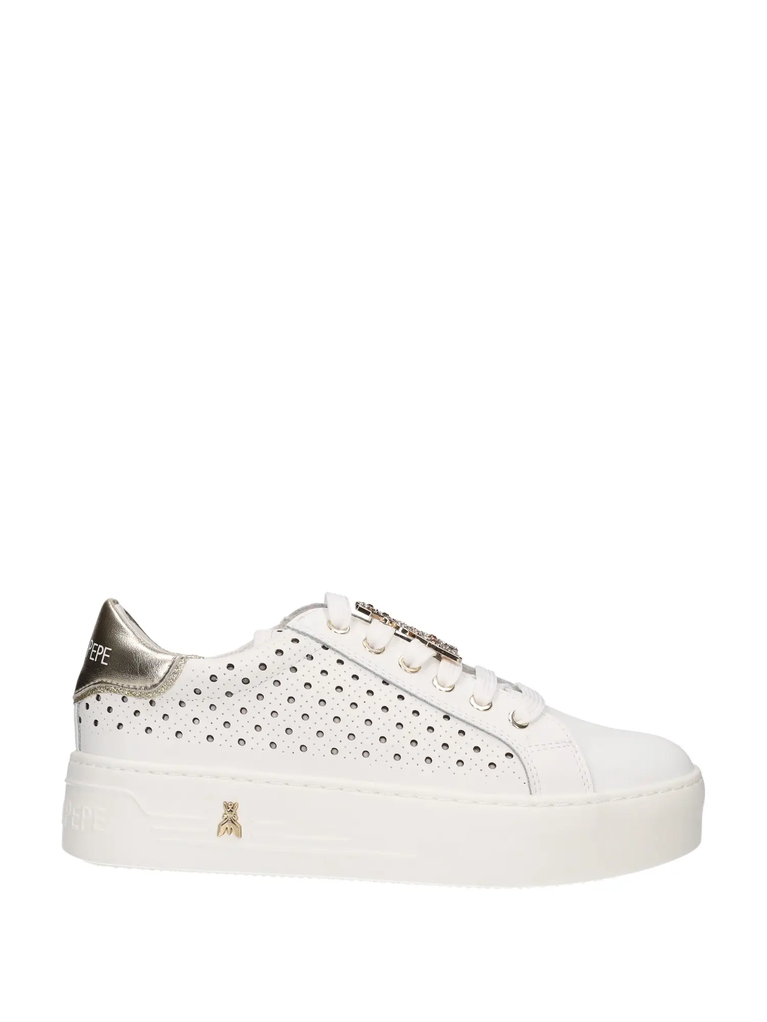 SNEAKERS DONNA - PATRIZIA PEPE - PPJ306 - BIANCO/PLATINO, 39