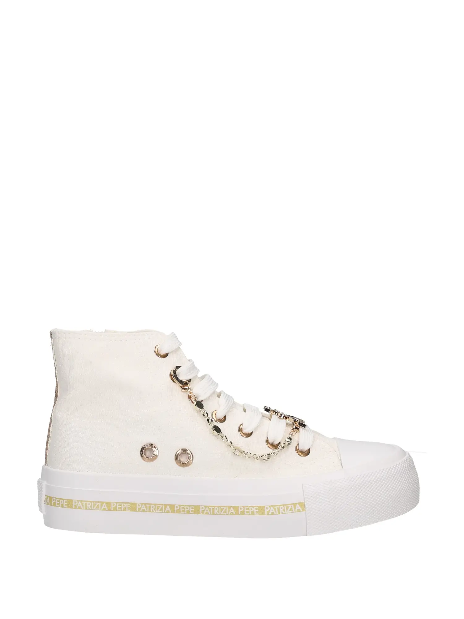 SNEAKERS DONNA - PATRIZIA PEPE - PPJ310 - BIANCO/PLATINO, 38