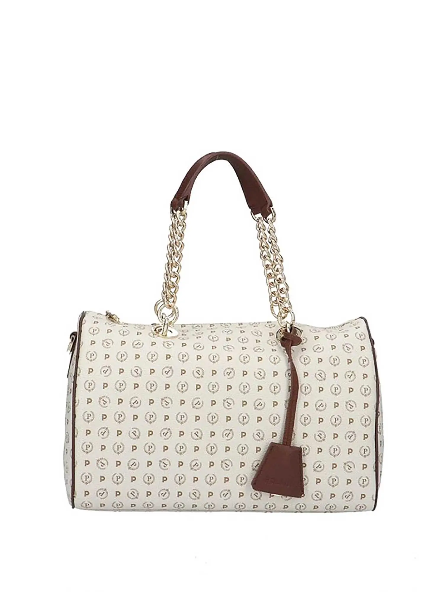 BORSA A MANO DONNA - POLLINI - TE8411PP02Q11 - AVORIO/MARRONE, UNICA