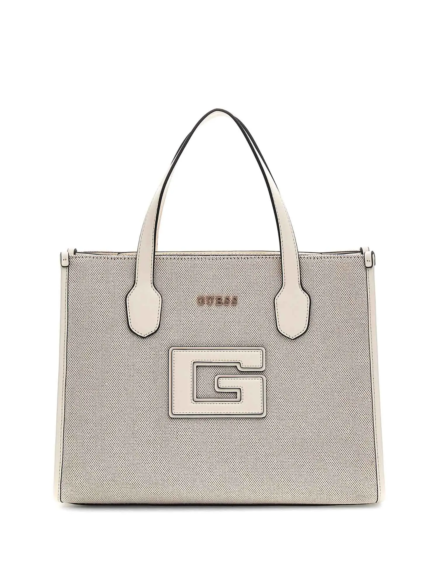 TOTE DONNA - GUESS - HWWG91 98220 - NATURALe/bianco, UNICA