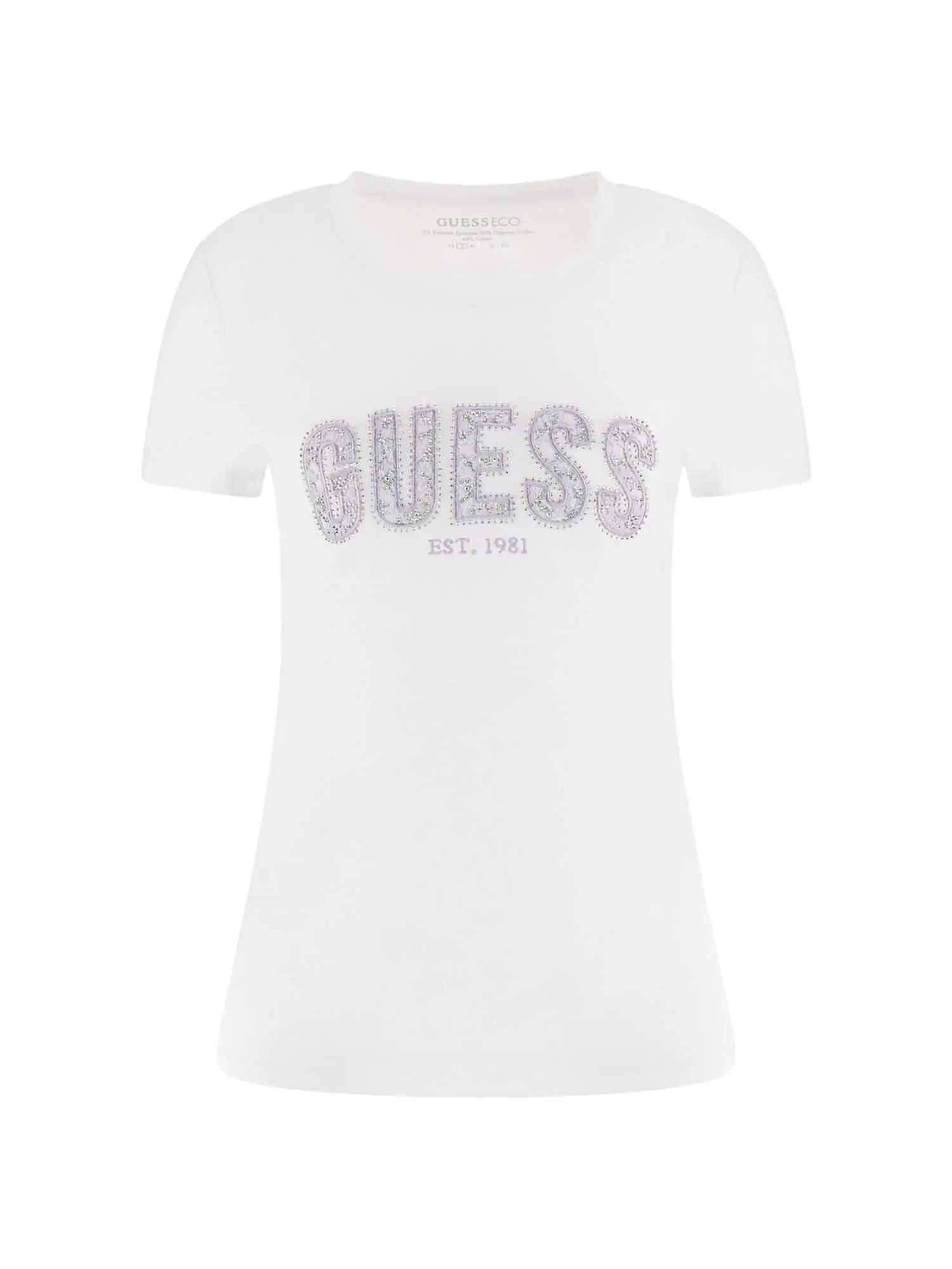 T-SHIRT DONNA - GUESS APPAREL - W5GI04 J1314 - BIANCO, L