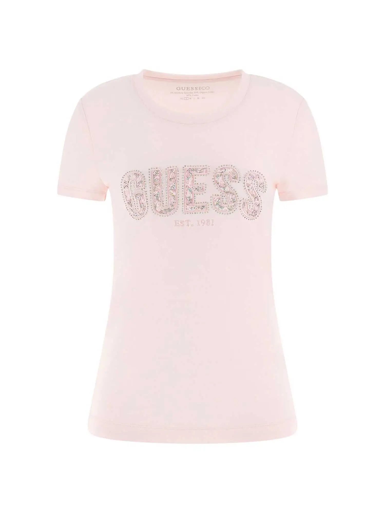 T-SHIRT DONNA - GUESS APPAREL - W5GI04 J1314 - ROSA, L