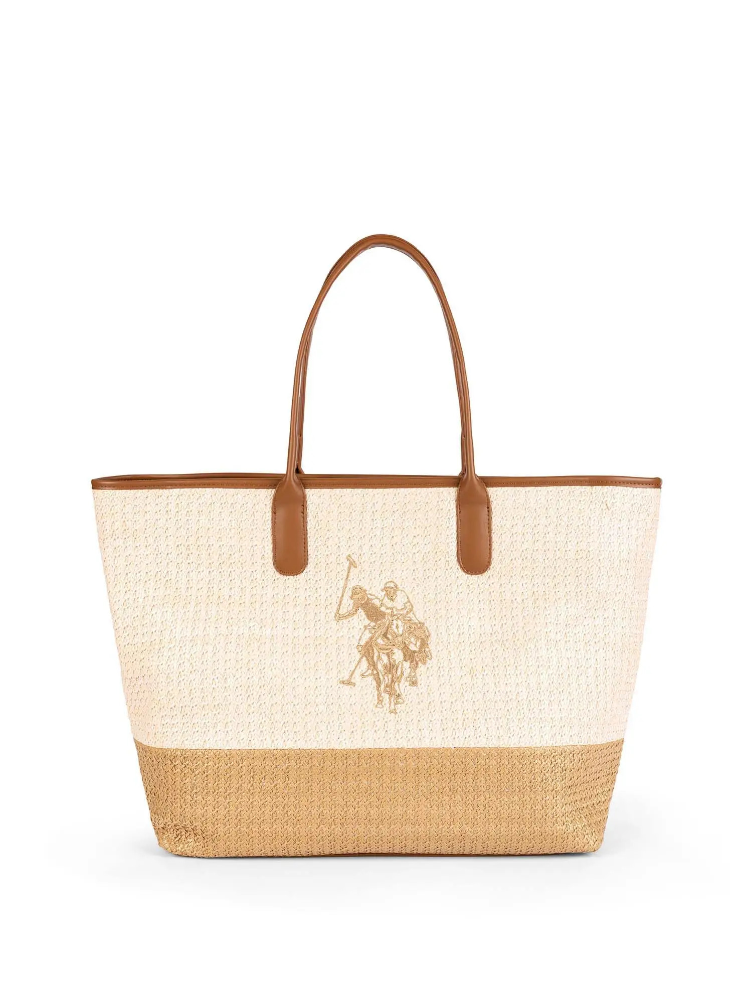 BORSA A SPALLA DONNA - US POLO ASSN. - BEU2P8695WP5 - NATURALE, UNICA