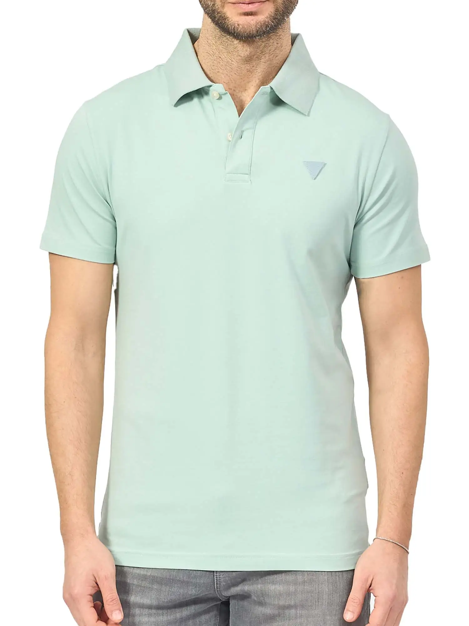 POLO UOMO - GUESS APPAREL - M5GP66 J1314 - VERDE, M