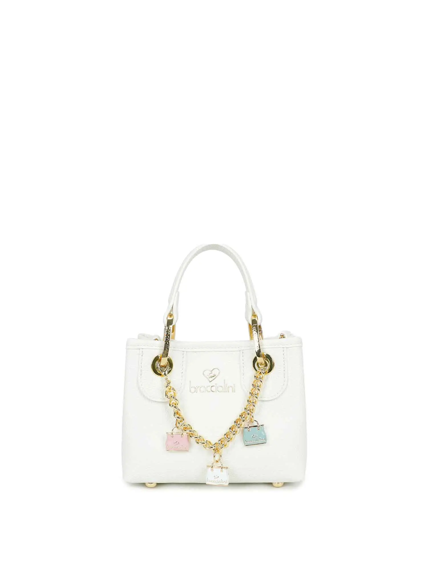 BORSA A MANO DONNA SMALL - BRACCIALINI - B18194-YY - BIANCO, UNICA