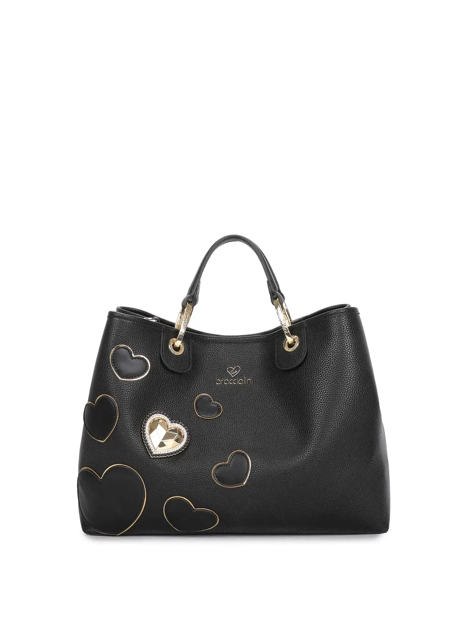 BORSA A MANO DONNA - BRACCIALINI - B18210-YY - NERO, UNICA