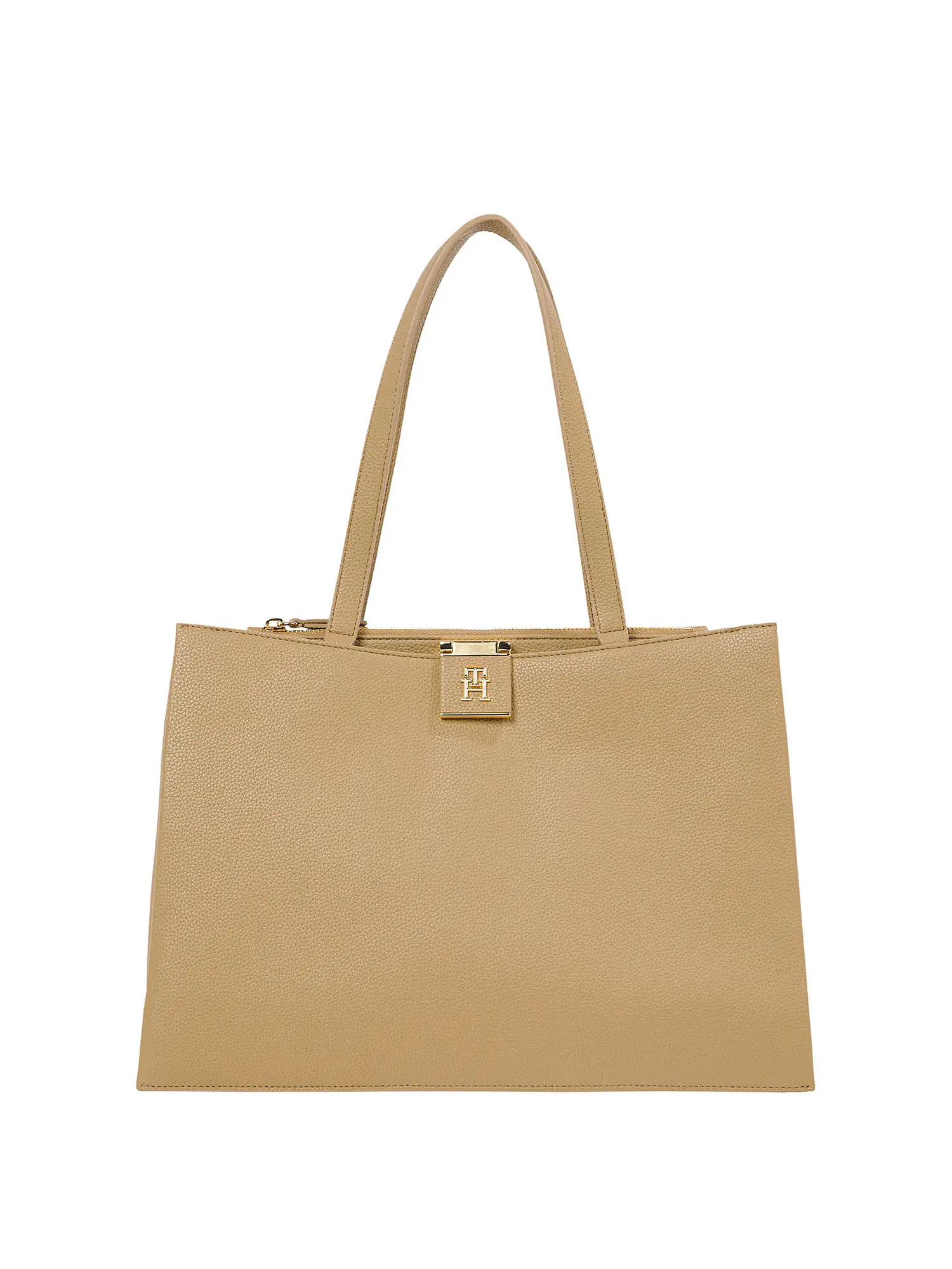 TOTE DONNA - TOMMY HILFIGER - AW0AW17191 - BEIGE, UNICA