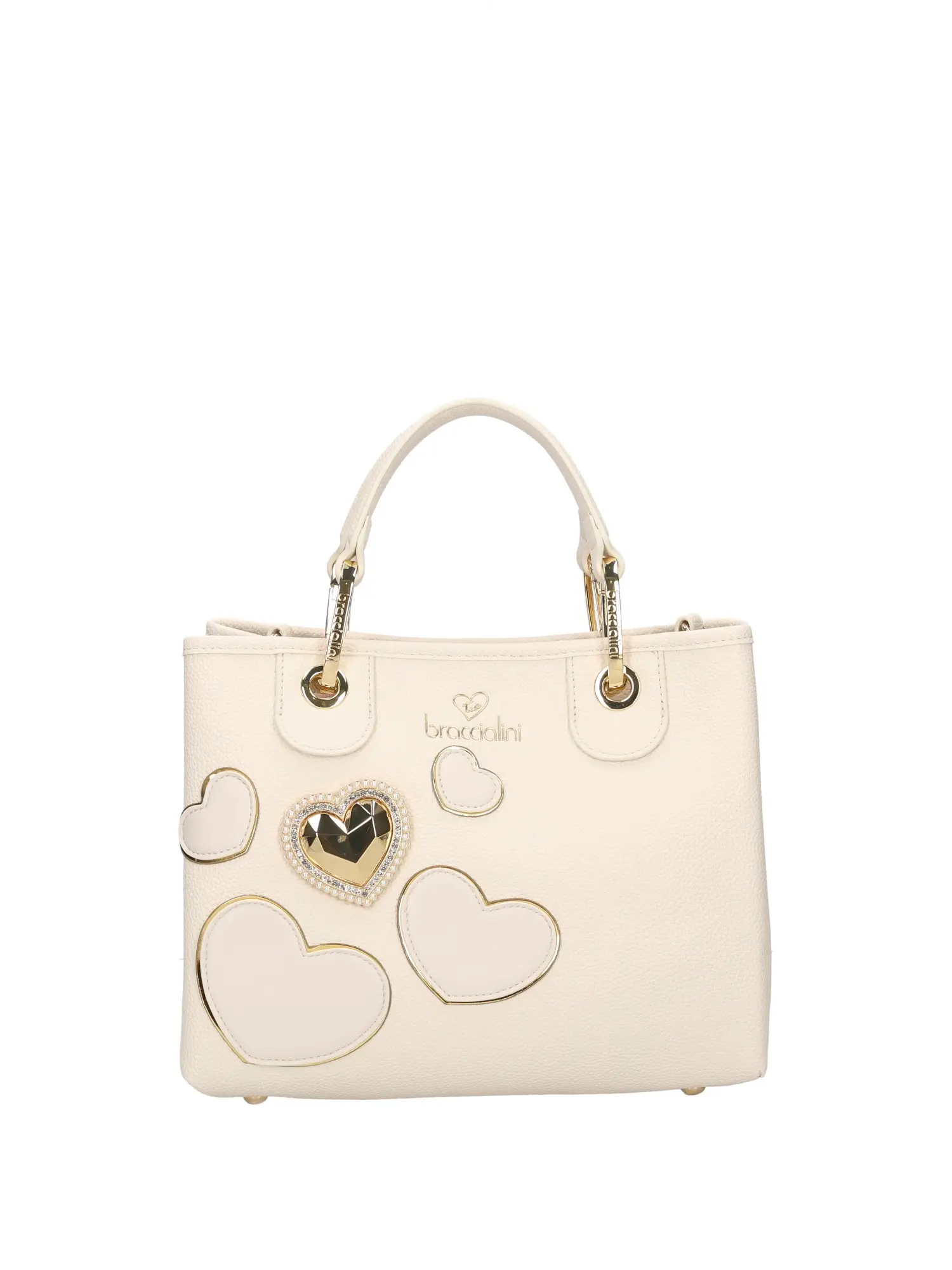 BORSA A MANO DONNA - BRACCIALINI - B18211-YY - BEIGE, UNICA