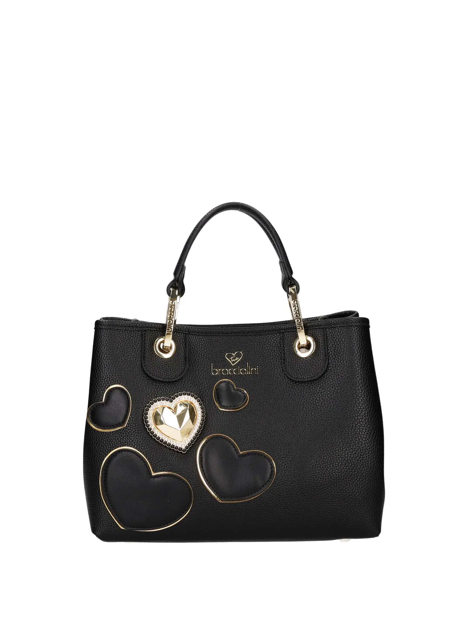 BORSA A MANO DONNA - BRACCIALINI - B18211-YY - NERO, UNICA