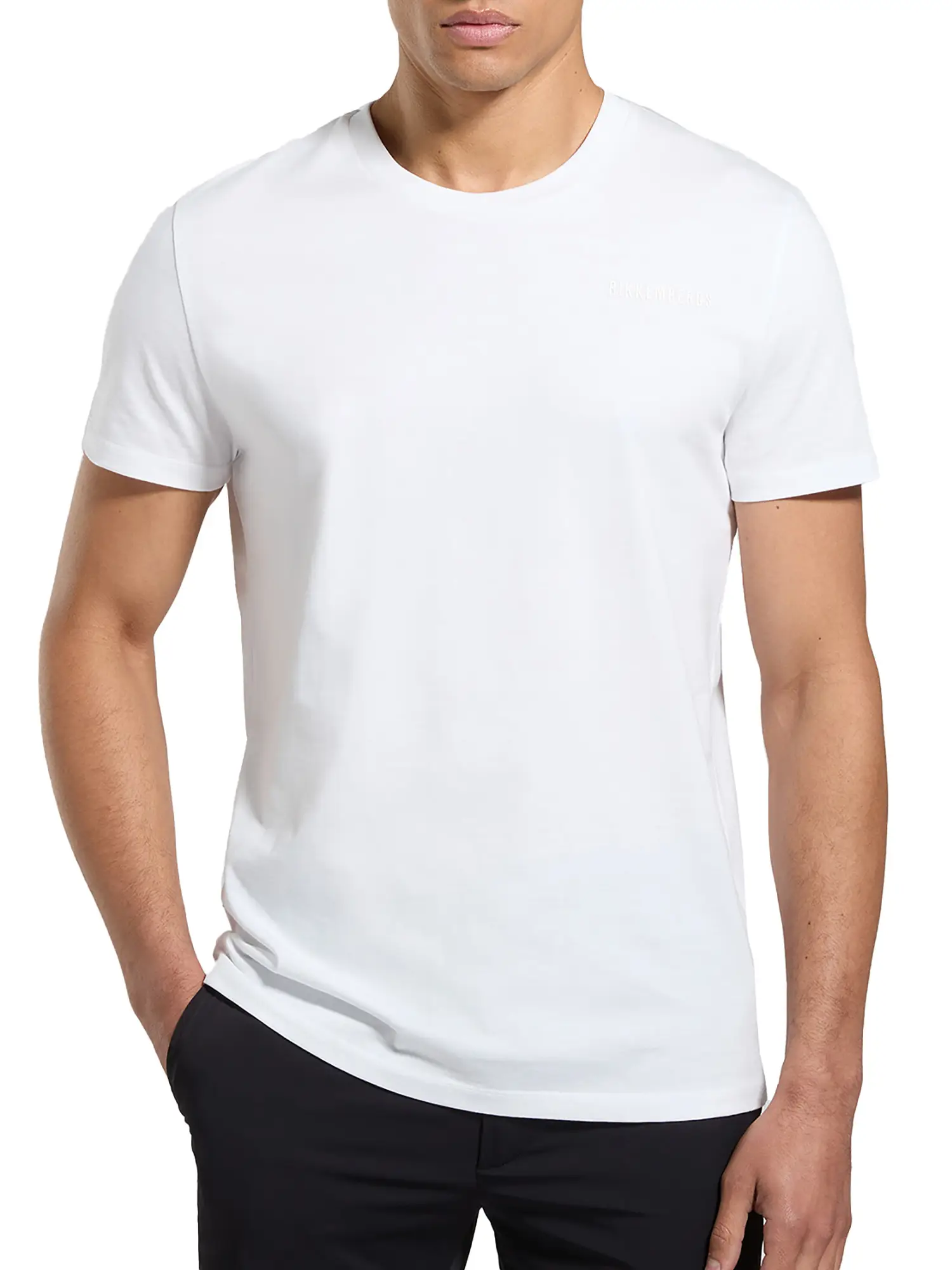 T-SHIRT UOMO - BIKKEMBERGS - BMT0931 - BIANCO, XXL