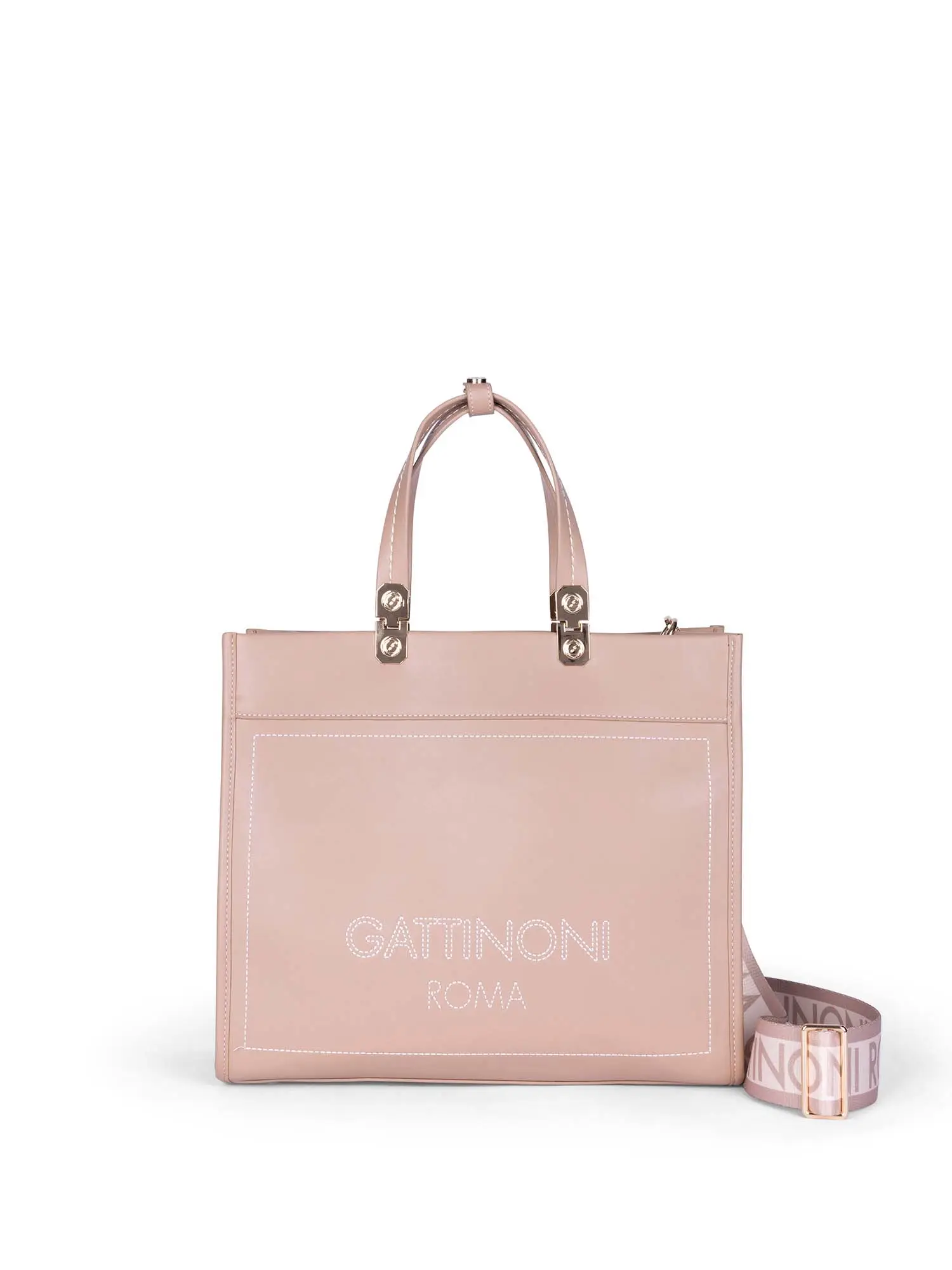 BORSA A SPALLA DONNA - GATTINONI ROMA - BINIA8447WVP - NUDO, UNICA