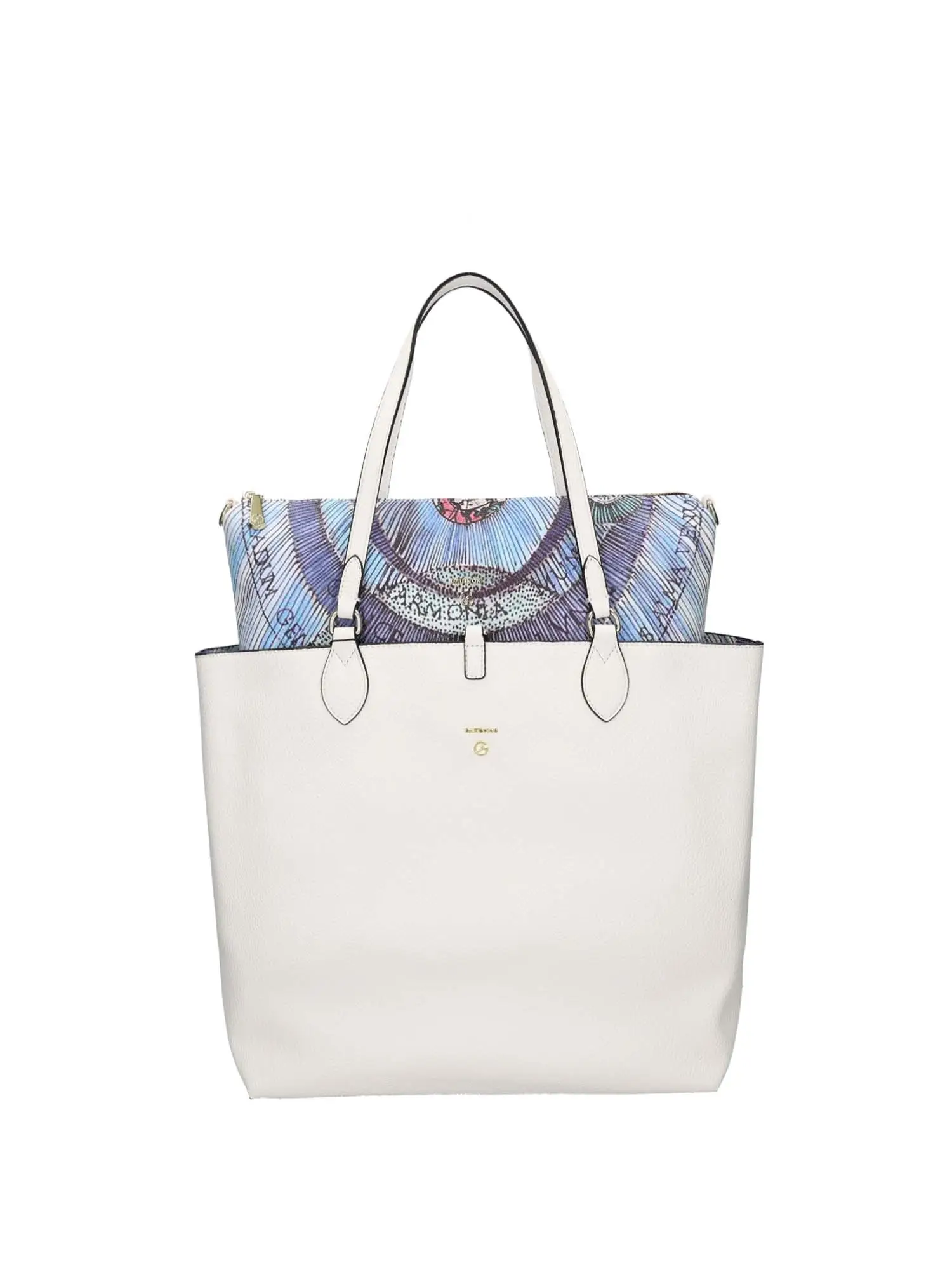 BORSA A SPALLA DONNA - GATTINONI - BIGP58170WVW - BIANCO/BLU, UNICA