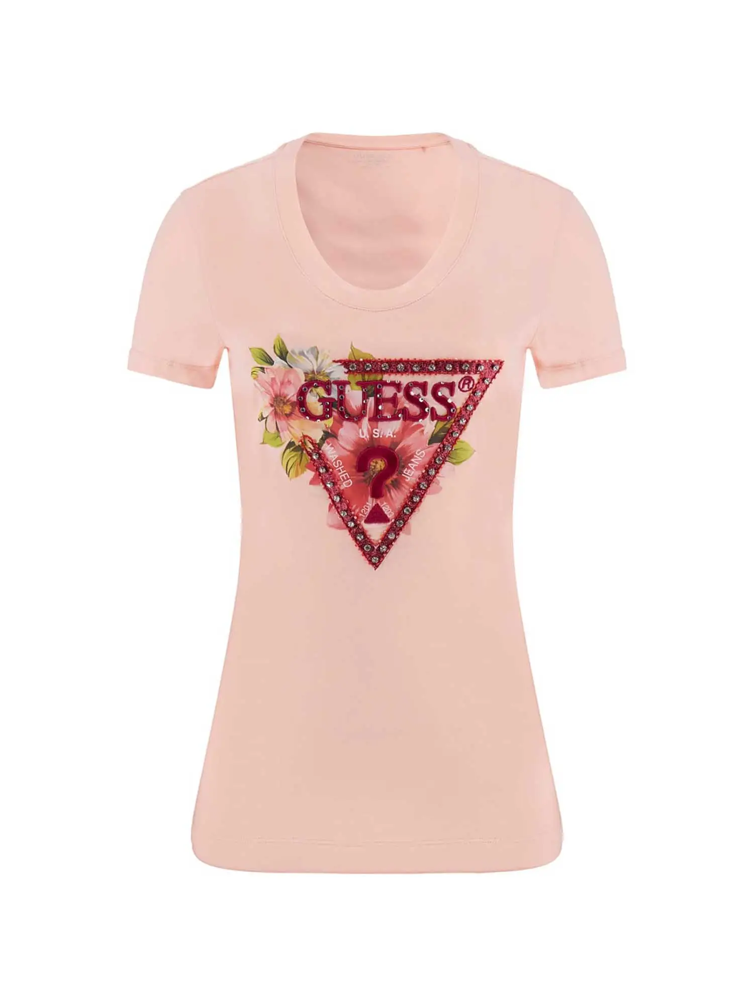 T-SHIRT DONNA - GUESS APPAREL - W5GI10 J1314 - ROSA, L