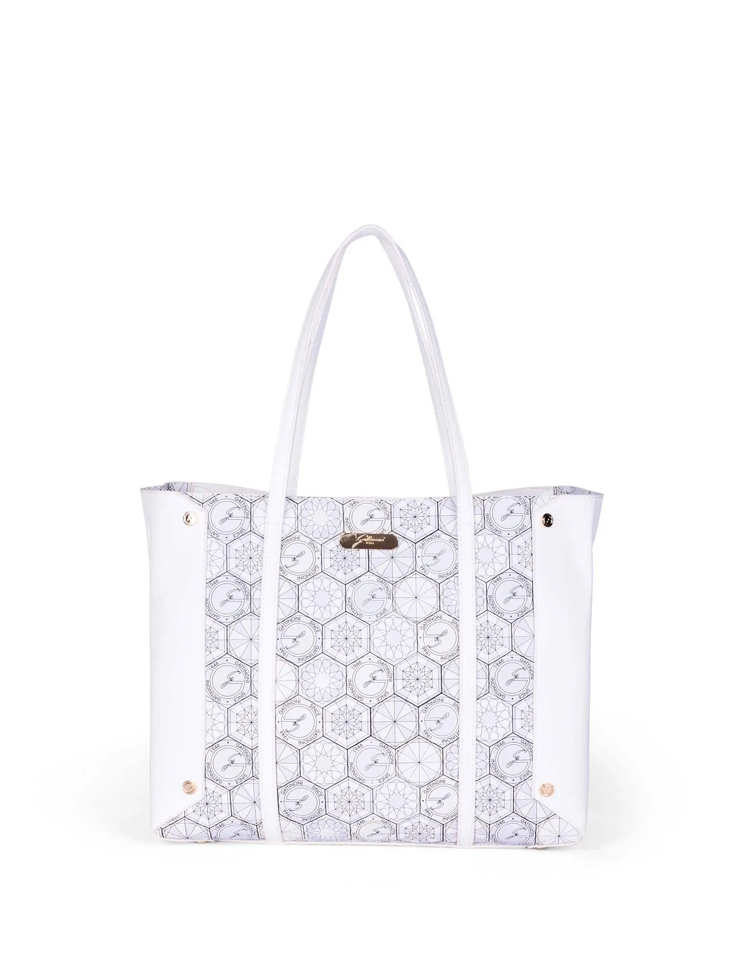 BORSA A SPALLA DONNA - GATTINONI ROMA - BENTD8622WZT - BIANCO, UNICA