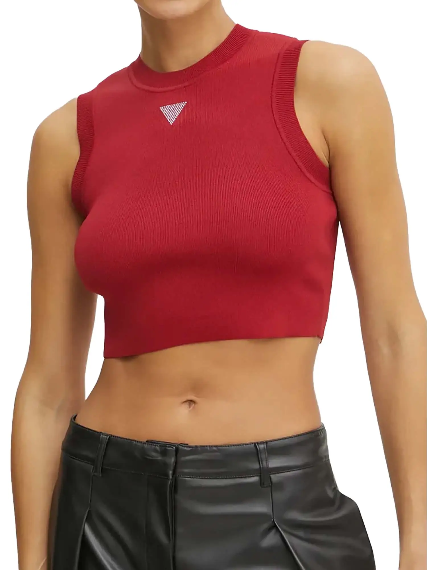 TOP DONNA - GUESS APPAREL - W4GZ34 Z3F40 - ROSSO, M